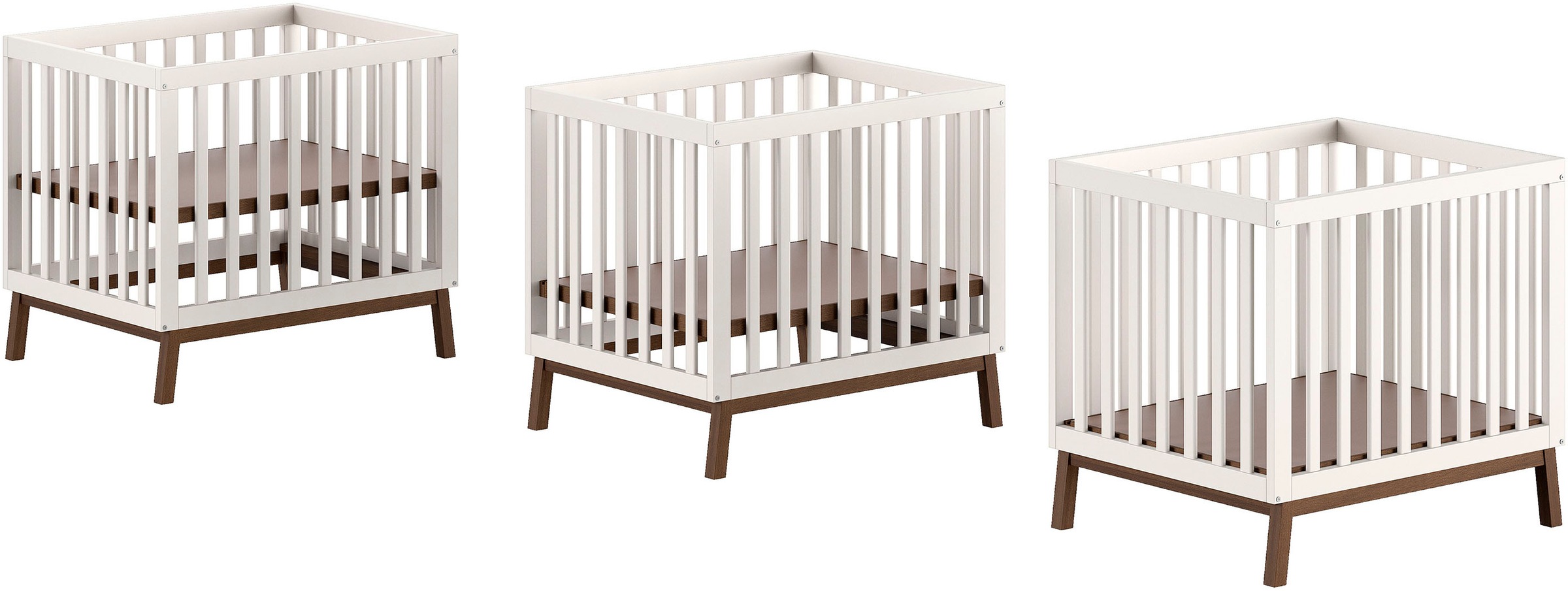 Vipack »Sezane, Spiel- und Kuschelfläche 75 x 95 cm, 3-fach höhenverstellbar« bis 15 kg Farbe Clay Absatz Nussbaumfarbig oder Kiefer massiv nussbaumfarbig