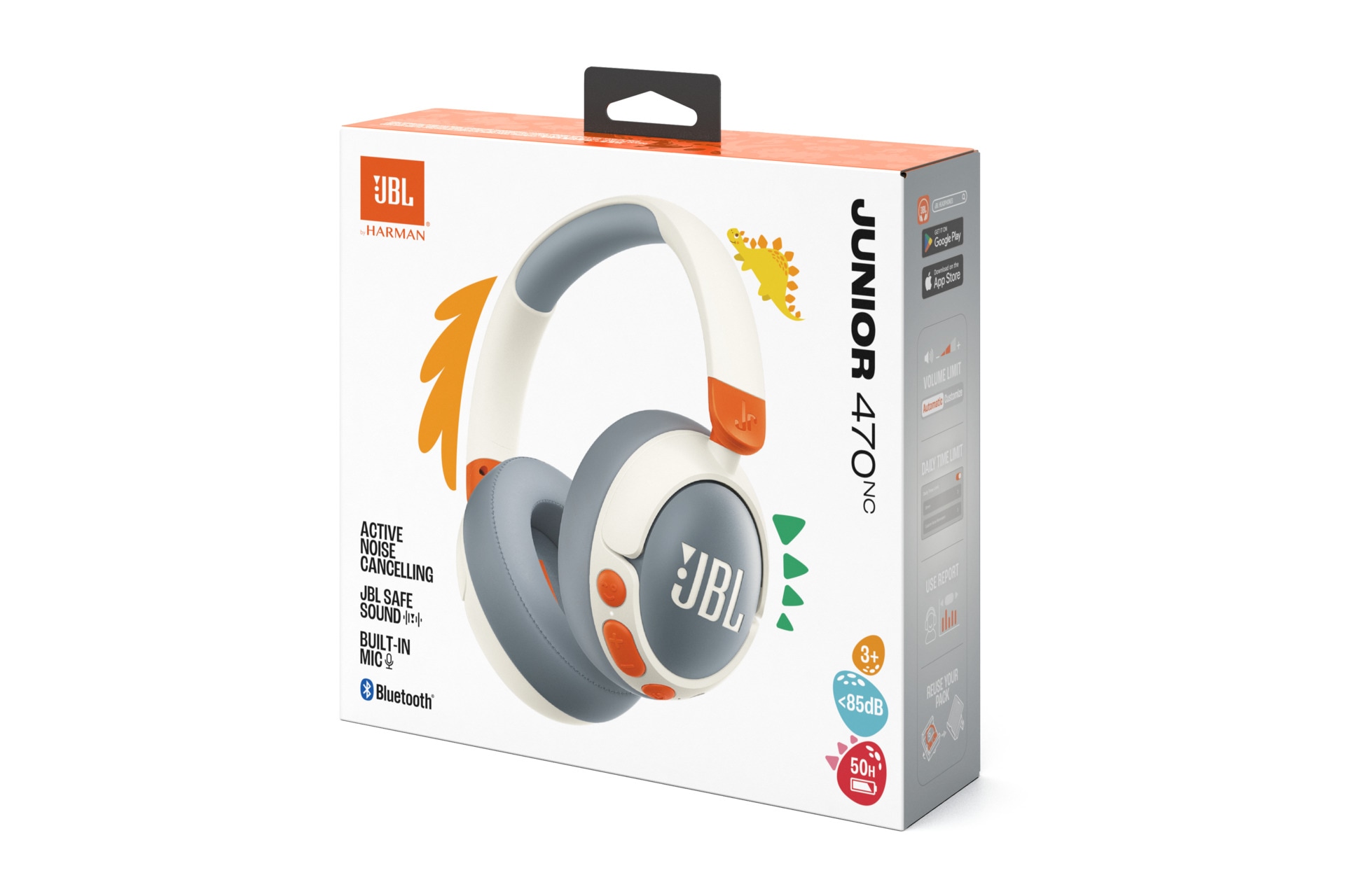 JBL Kinder-Kopfhörer »Junior 470NC«, A2DP Bluetooth, Active Noise Cancelling (ANC)