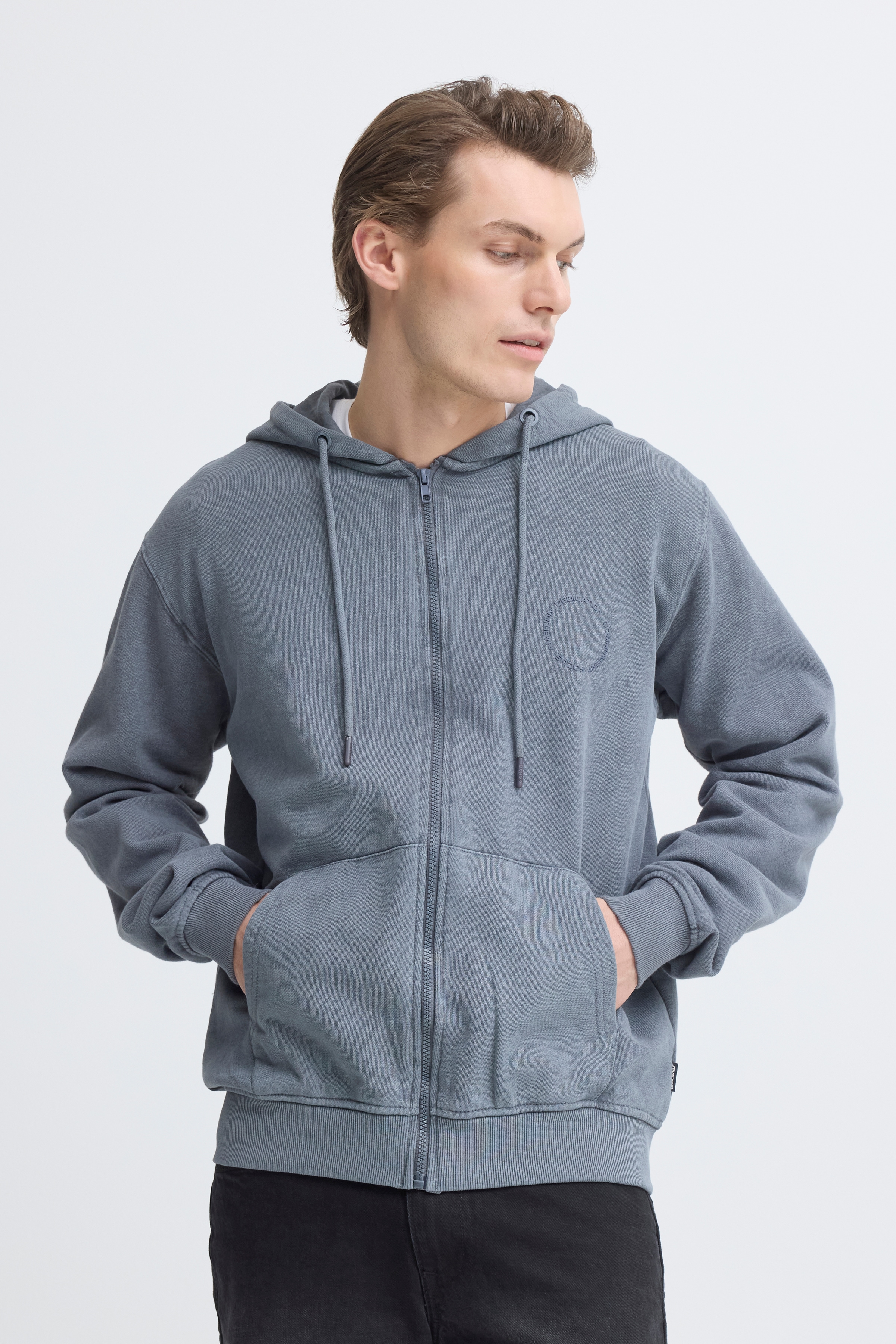 Blend Kapuzensweatshirt "BHFACTOR ZP HOOD SWEATSHIRT", mit Reißverschluss, aus Baumwolle und Sweatware, Regular Fit