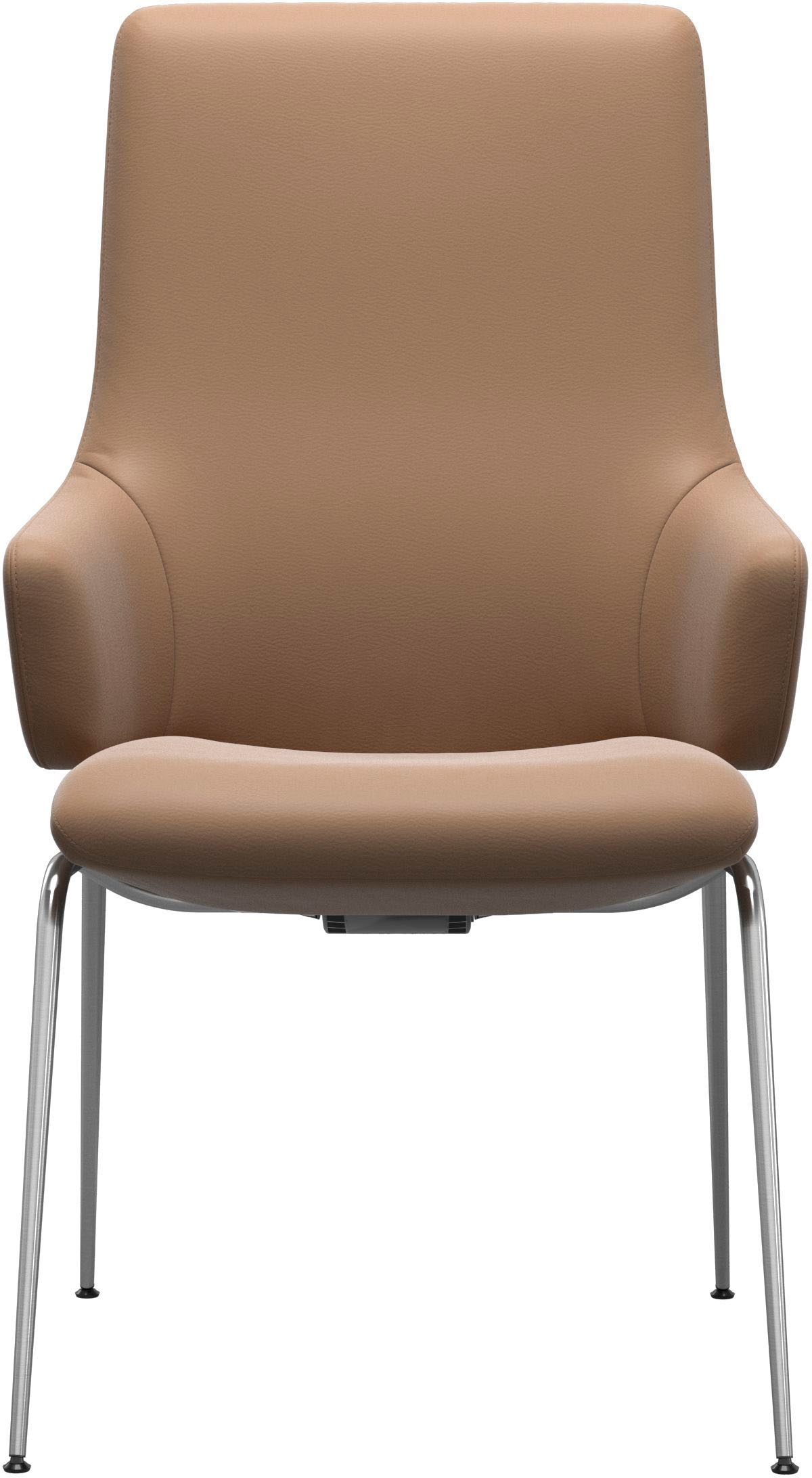 Stressless® Polsterstuhl »Laurel«, Leder PALOMA, High Back mit Armlehne, Größe L, mit Beinen aus Stahl in Schwarz matt