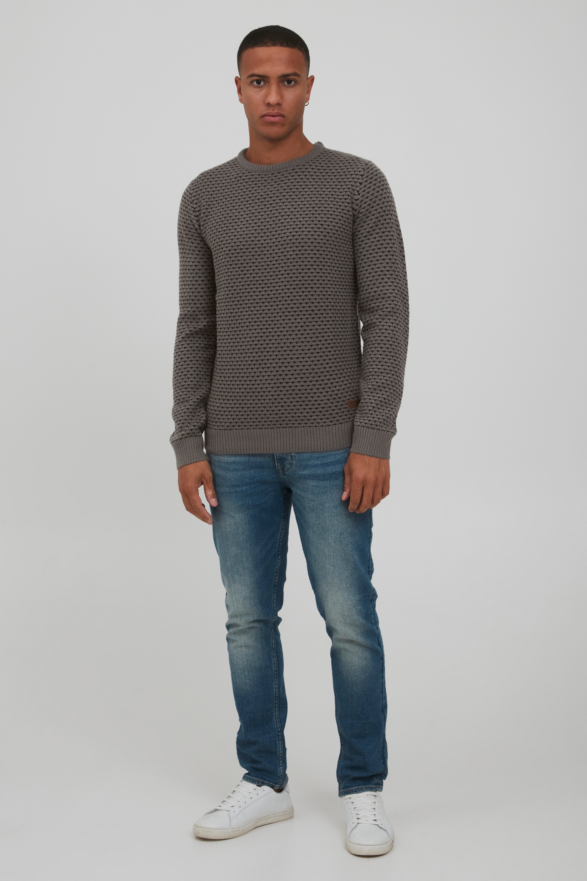 Indicode Strickfleece-Pullover "Strickpullover IDCoppler" günstig online kaufen