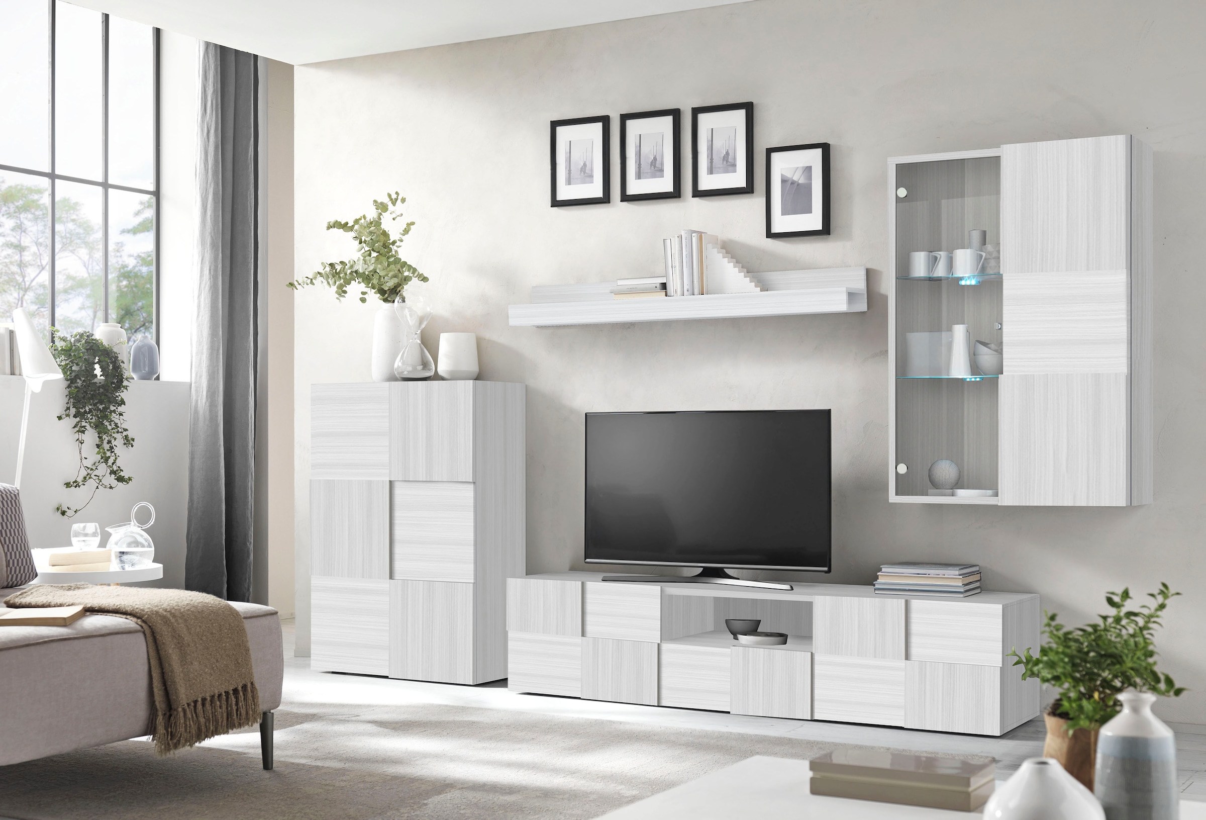 INOSIGN Wohnwand "Dama, 4tlg.Breite 300 cm, Höhe 200 cm, moderne Anbauwand günstig online kaufen