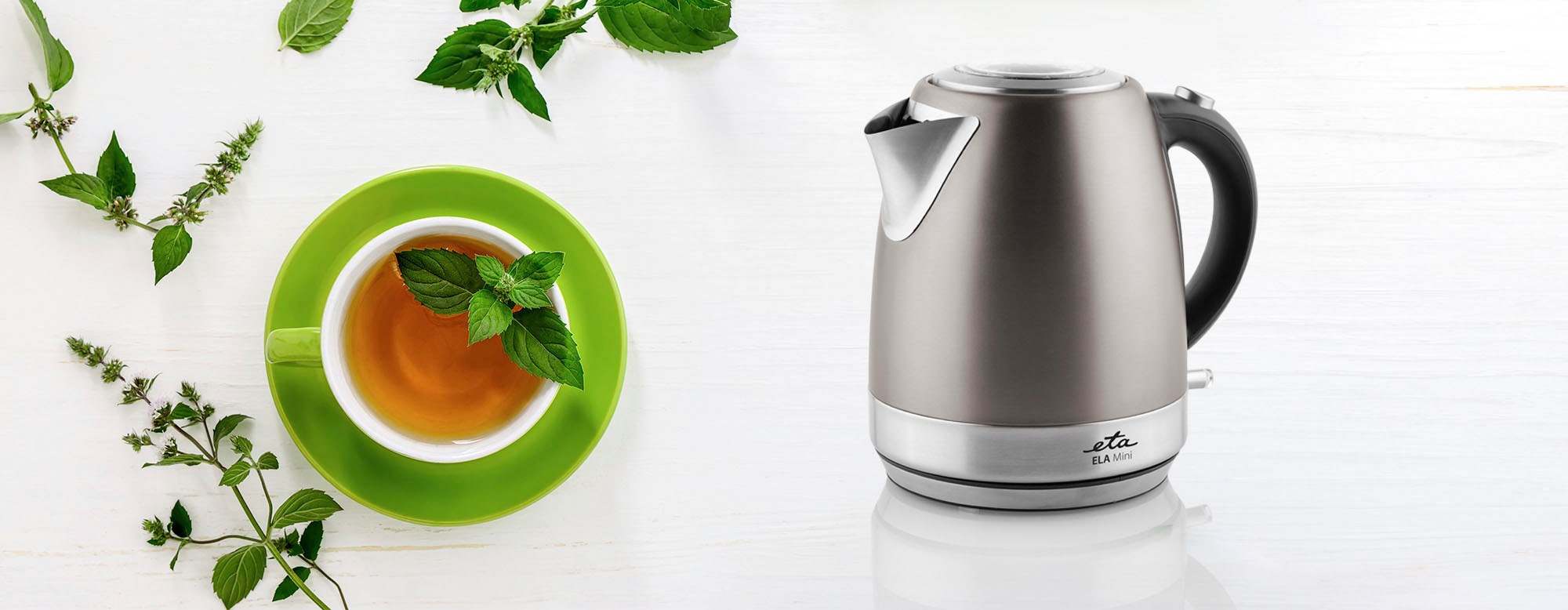 eta Wasserkocher »Ela Mini ETA859990040«, 1,2 l, 2100 W, in Grau