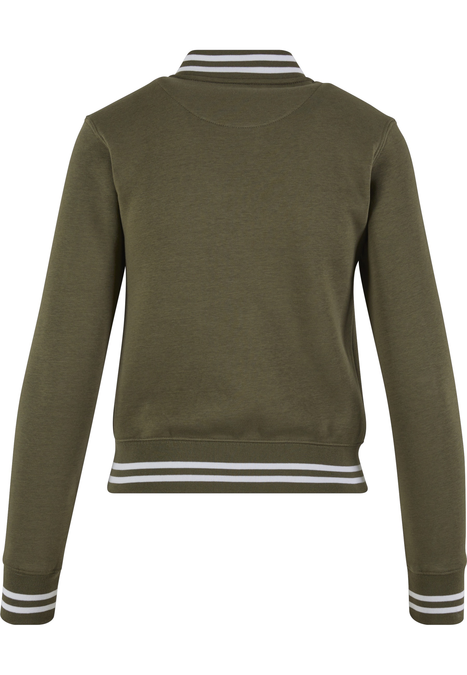URBAN CLASSICS Anorak »Urban Classics Damen Ladies College Sweat Jacket« 1 Stk. tlg. ohne Kapuze