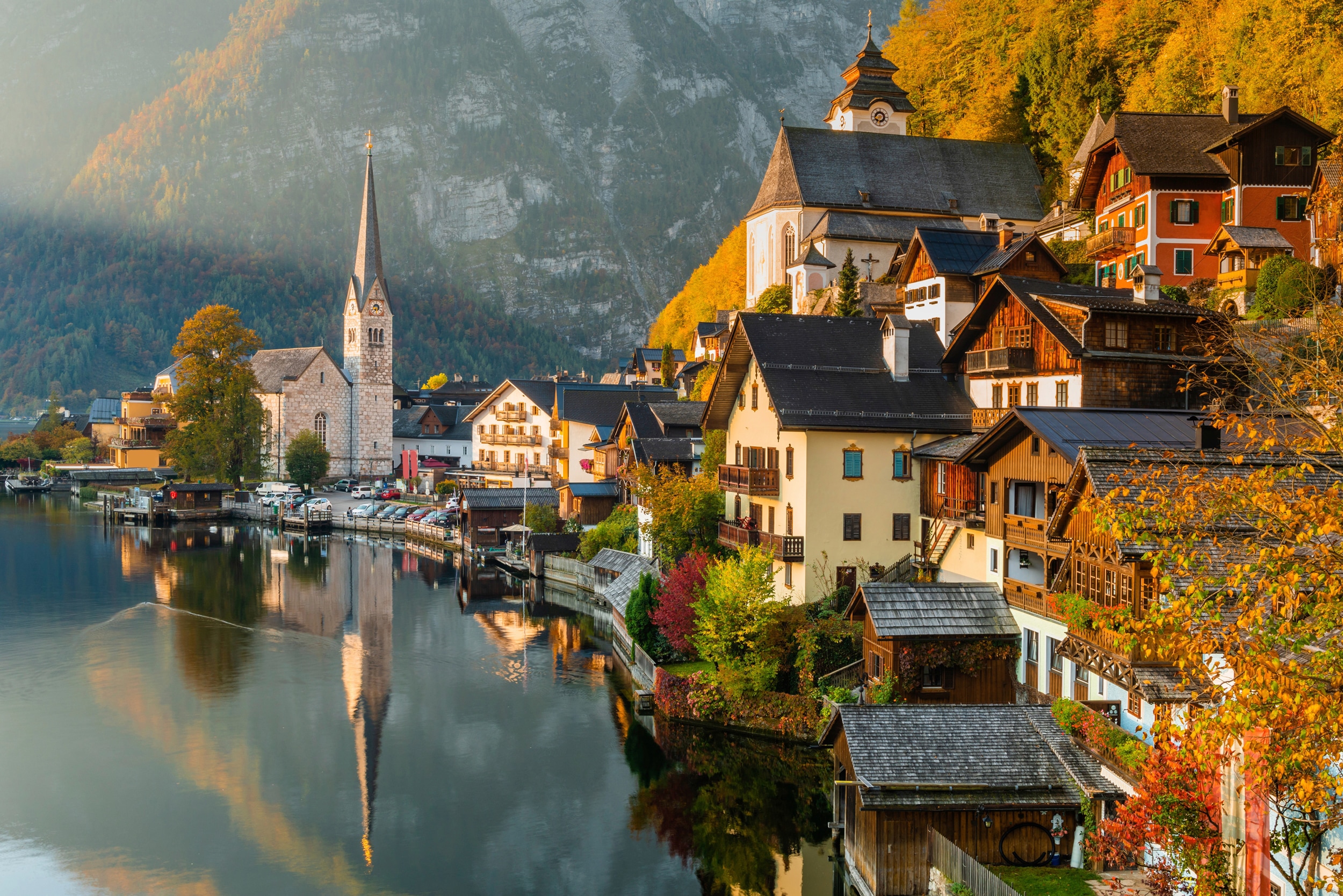 Papermoon "HALLSATT-ALPEN DORF SALZKAMMERGUT SEE SALZ"