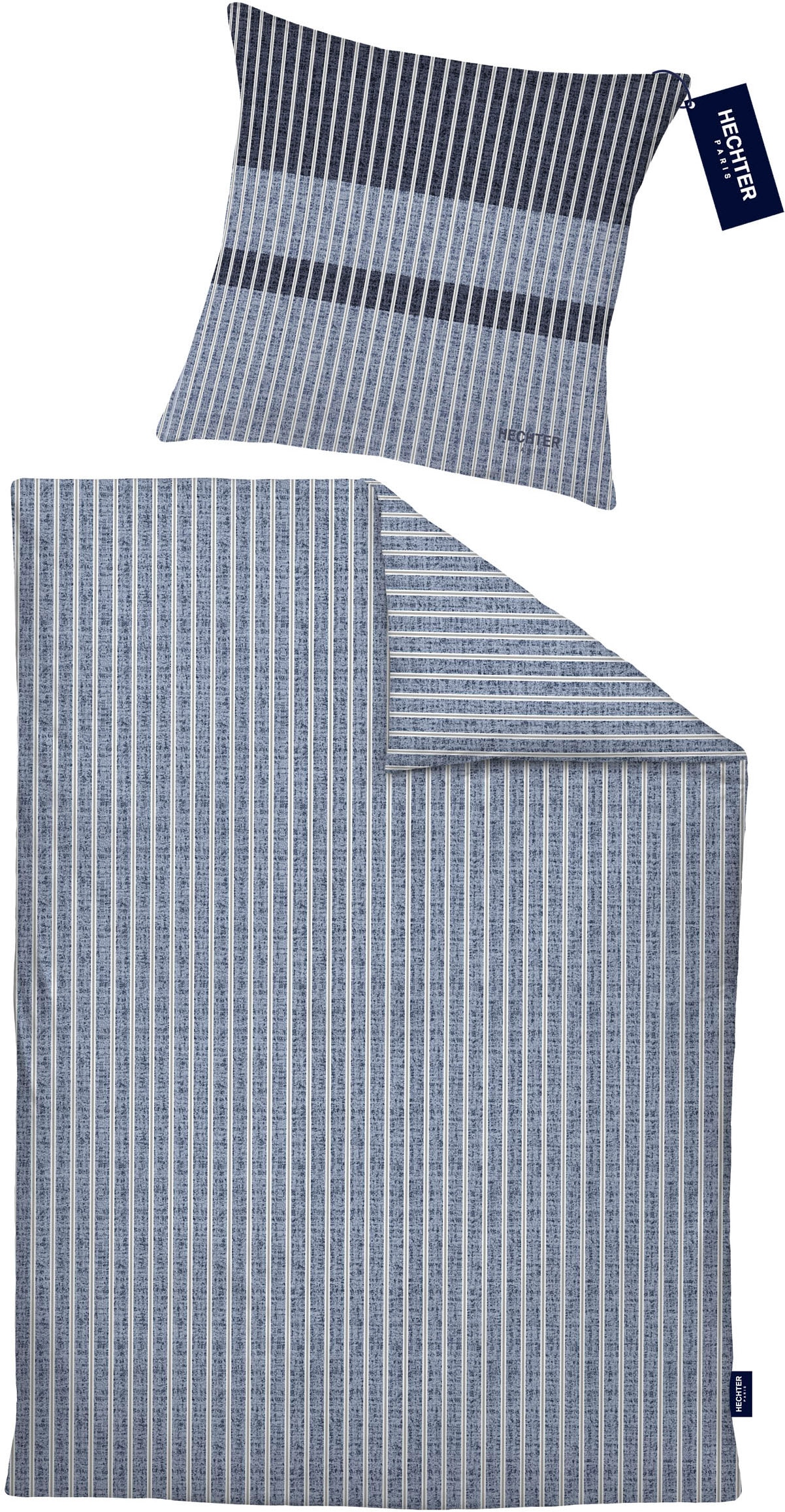 HECHTER PARIS Wendebettwäsche »0041306«, hautsympathisch, 100% Baumwolle, Reißverschluss, ganzjährig, LOGO