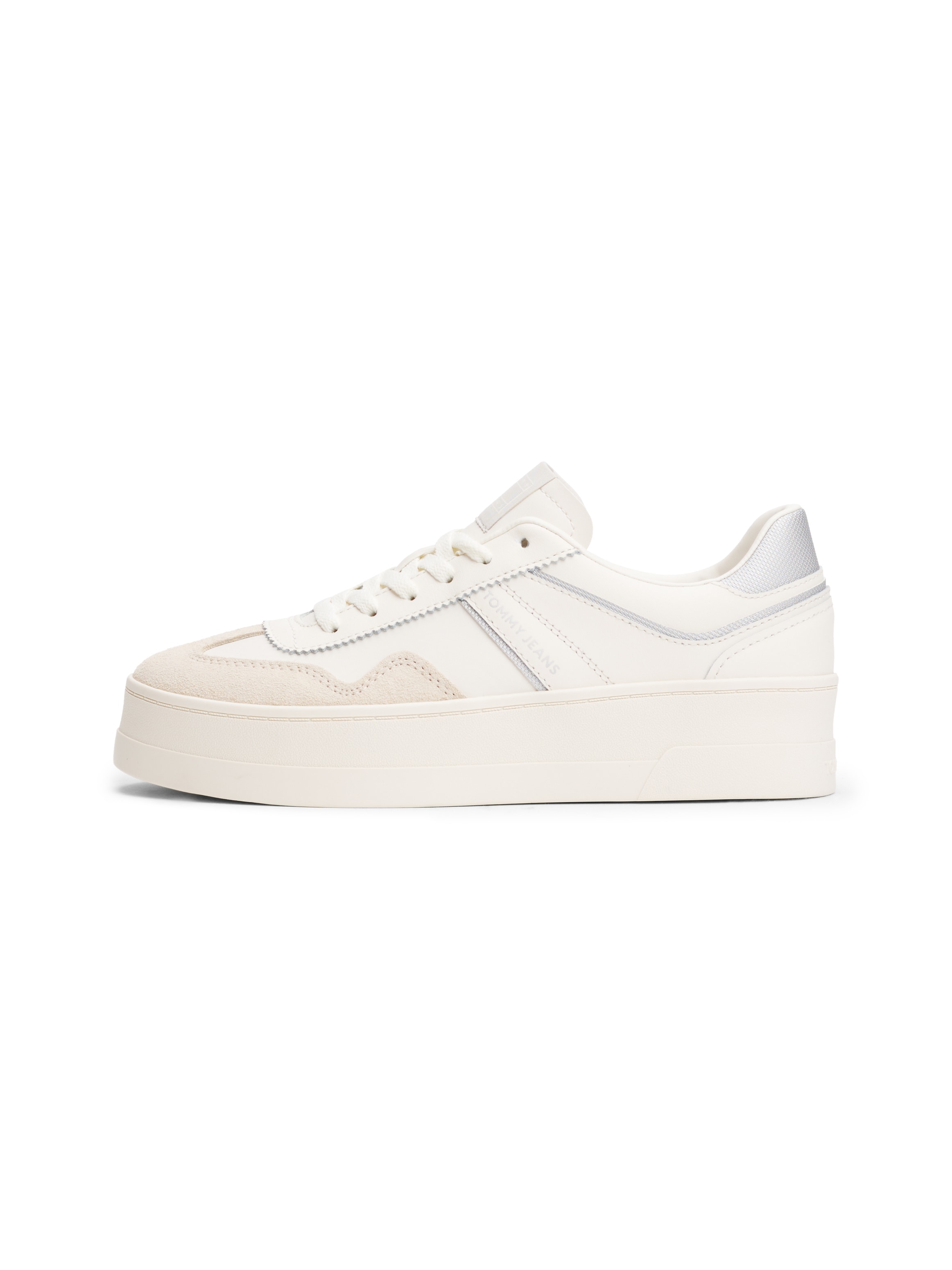 Tommy Jeans Plateausneaker »THE GREENWICH FLATFORM«, Freizeitschuh, Halbschuh, Schnürerschuh mit Logoschriftzug