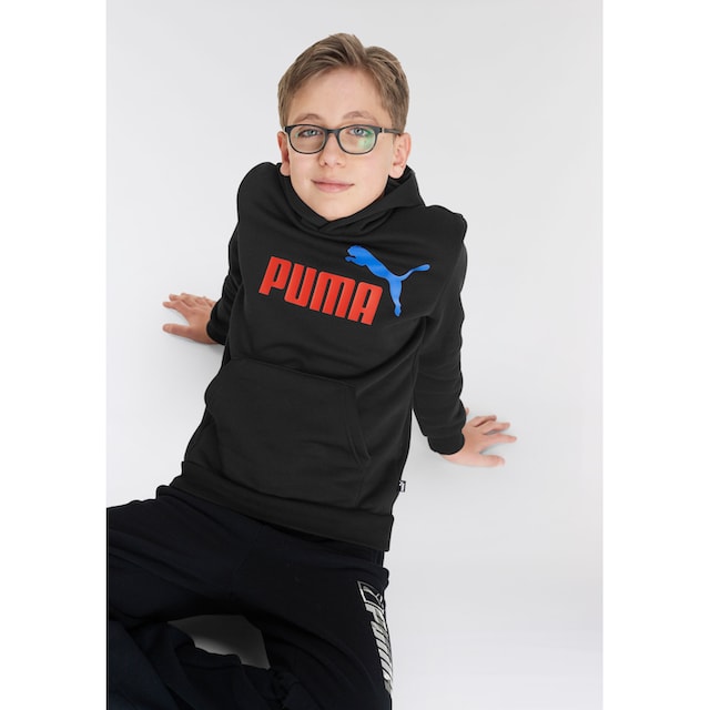 PUMA Kapuzensweatshirt »ESS+ 2 COL BIG LOGO HOODIE FL - für Kinder« online  kaufen | BAUR