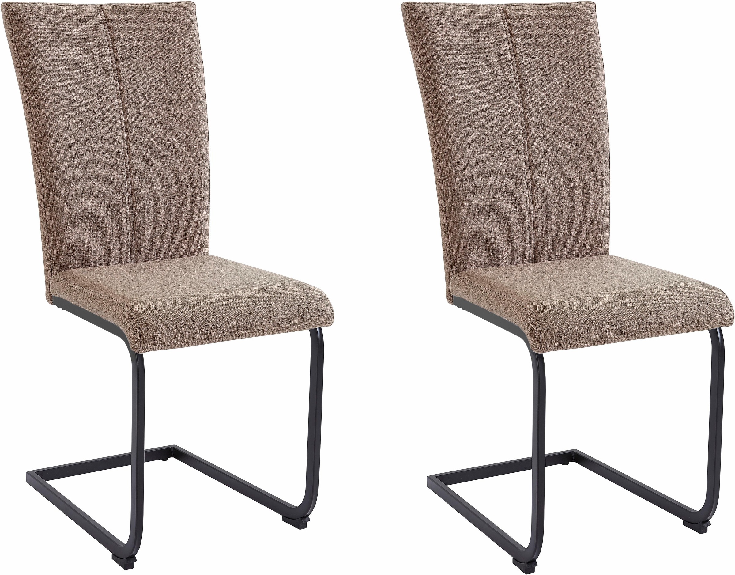 Home affaire Freischwinger "Nils" (Set) 2 Stk. Feinstruktur  Microfaser Stu günstig online kaufen