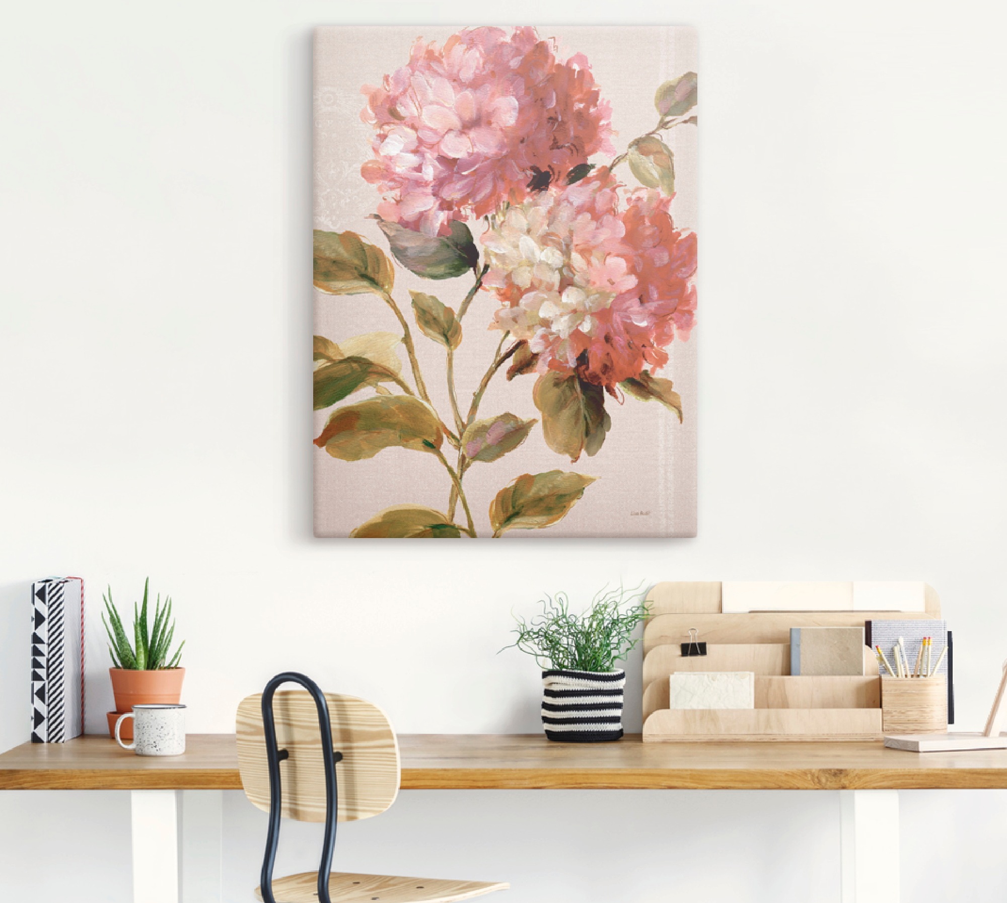Artland Wandbild "Harmonische Hortensien" Blumen 1 Stk. tlg. als Leinwandbi günstig online kaufen