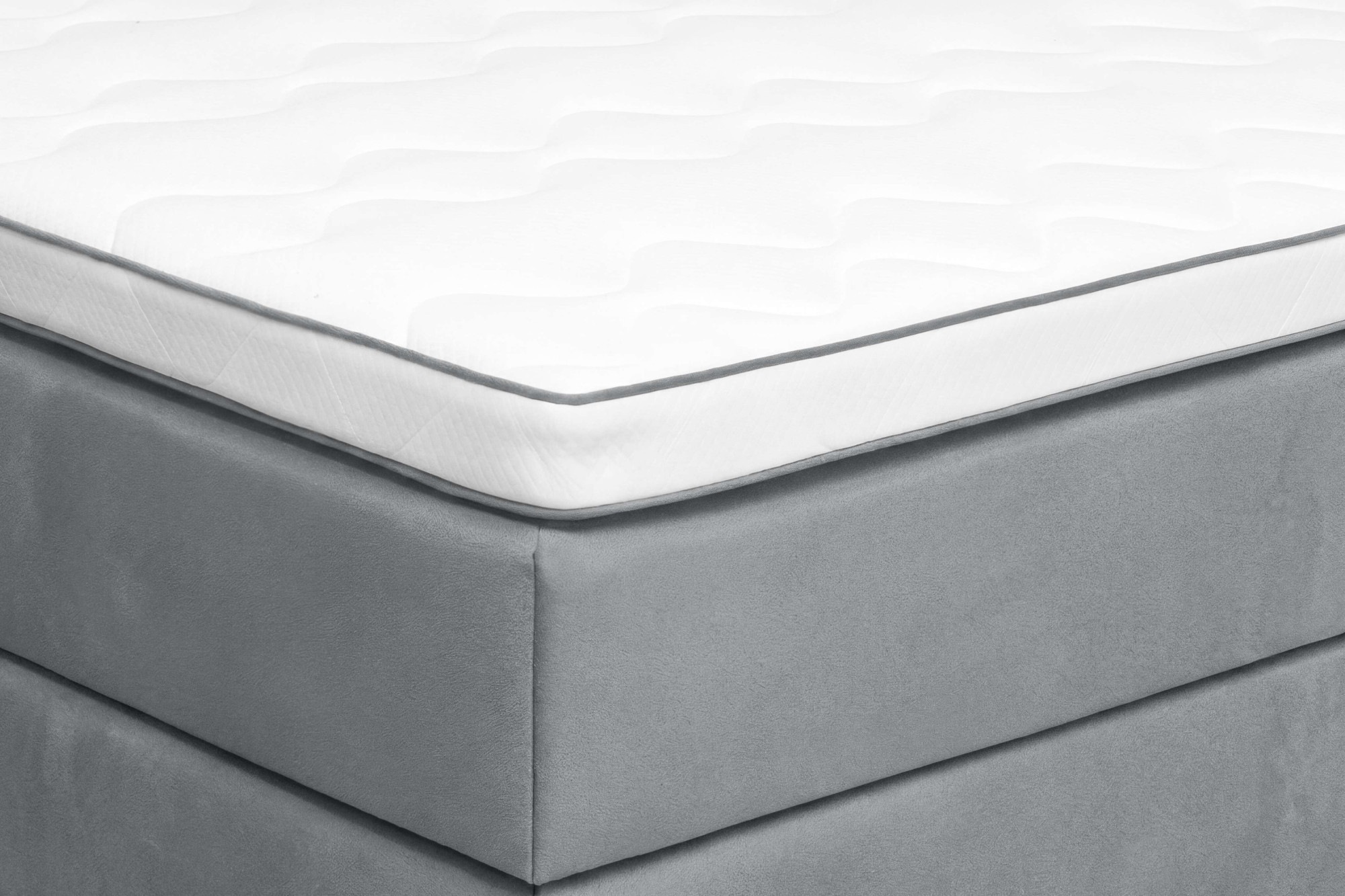OTTO home Boxspringbett »Alleea, Doppelbett, Polsterbett, Federkernbett, Komforbett, 160/180 cm« inkl. Topper, zwei Bettkästen, Taschen-Federkernmatratze, Härtegrad 3