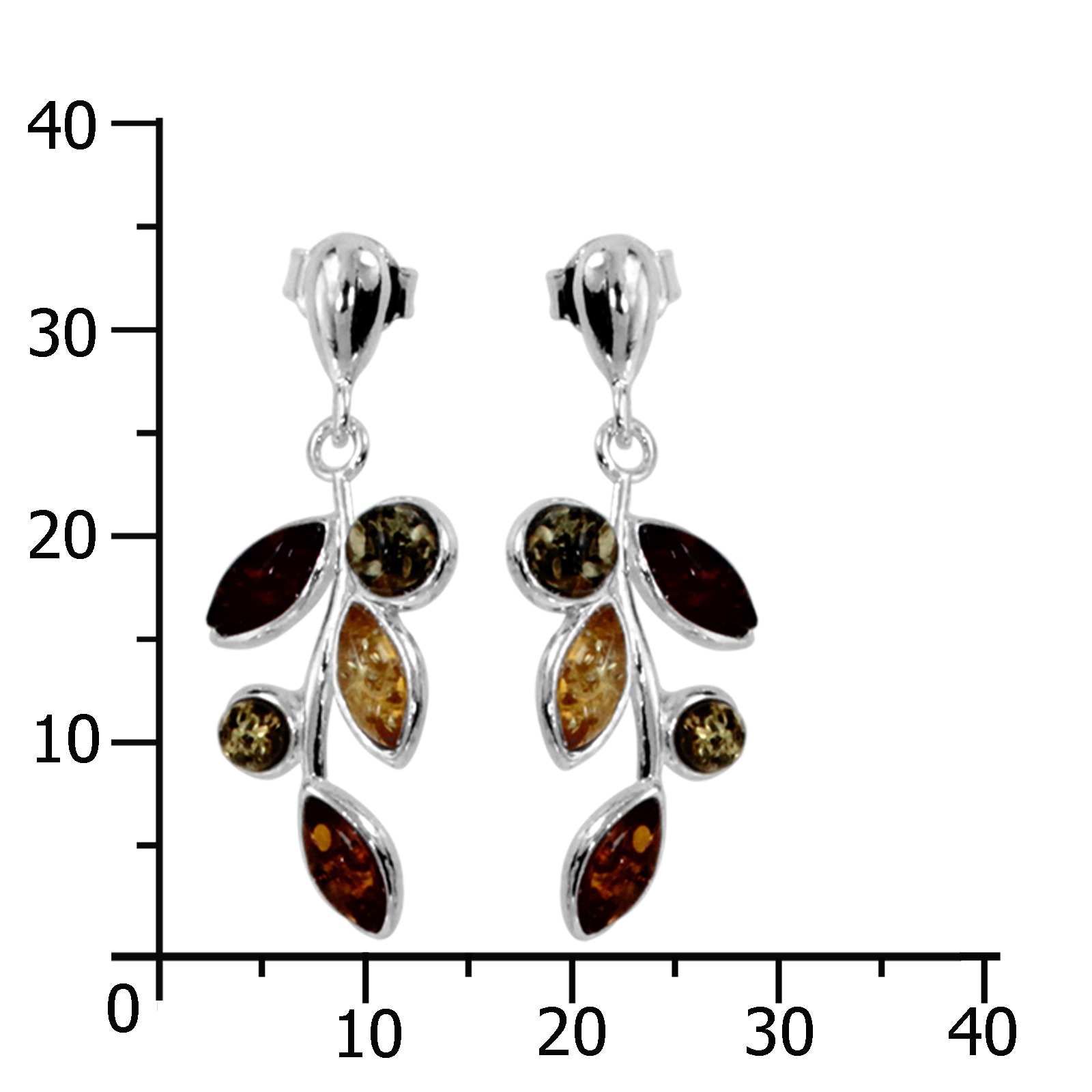 OSTSEE-SCHMUCK Paar Ohrstecker »Ostsee-Schmuck Ohrhänger Giulia Ohrhänger Giulia«