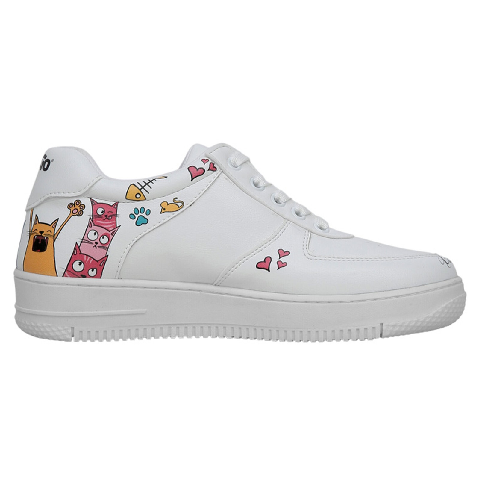 Thumbnail - DOGO Sneaker "Dice Low-Top Sneaker Cat Lovers Damen Sneaker" Handgefertigt