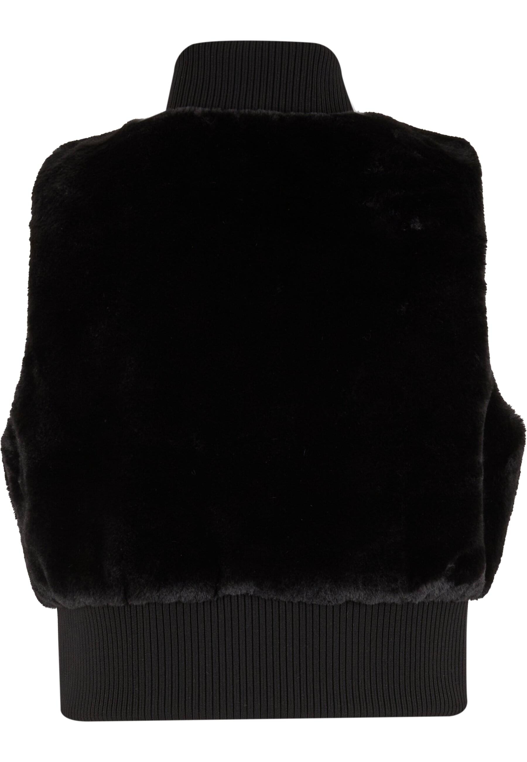 URBAN CLASSICS Steppweste "Urban Classics Ladies Cropped Faux Fur Vest" günstig online kaufen
