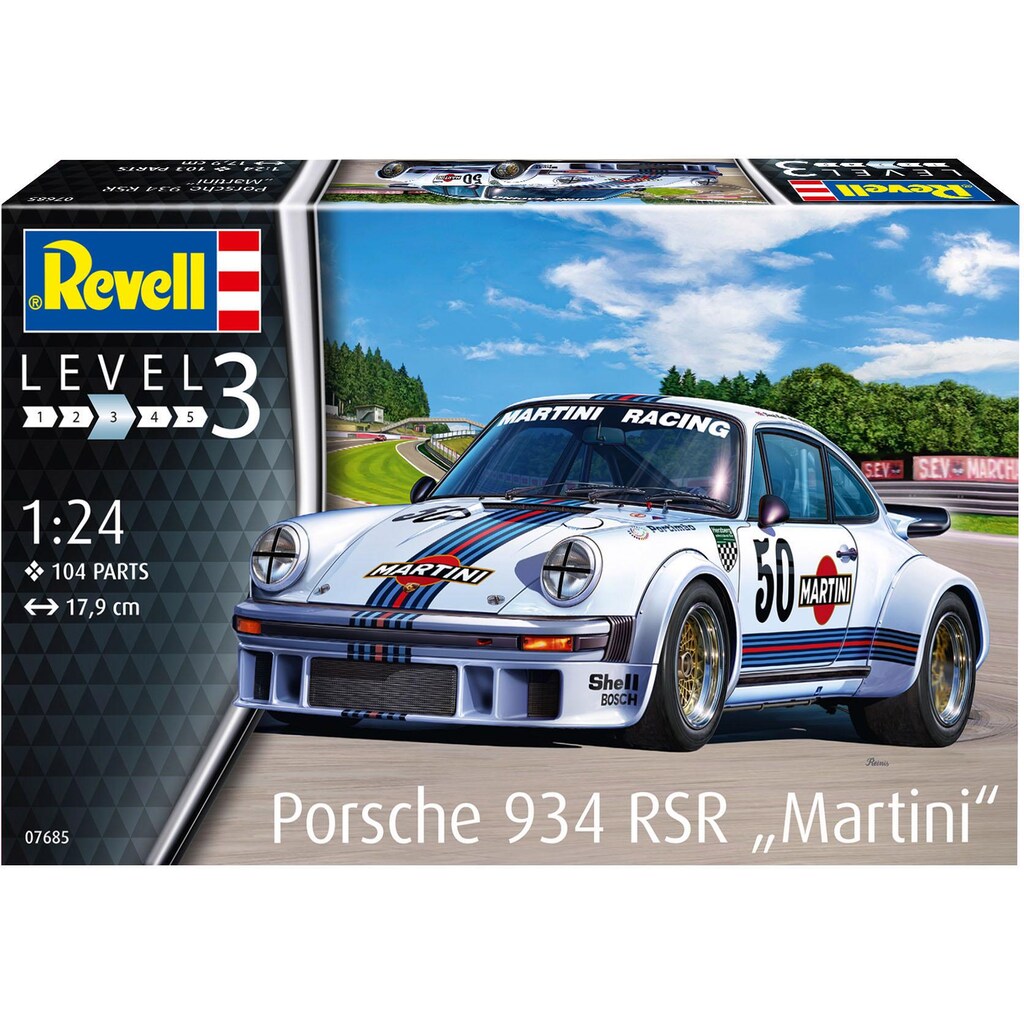 Revell® Modellbausatz »Porsche 934 RSR "Martini"«, 1:24