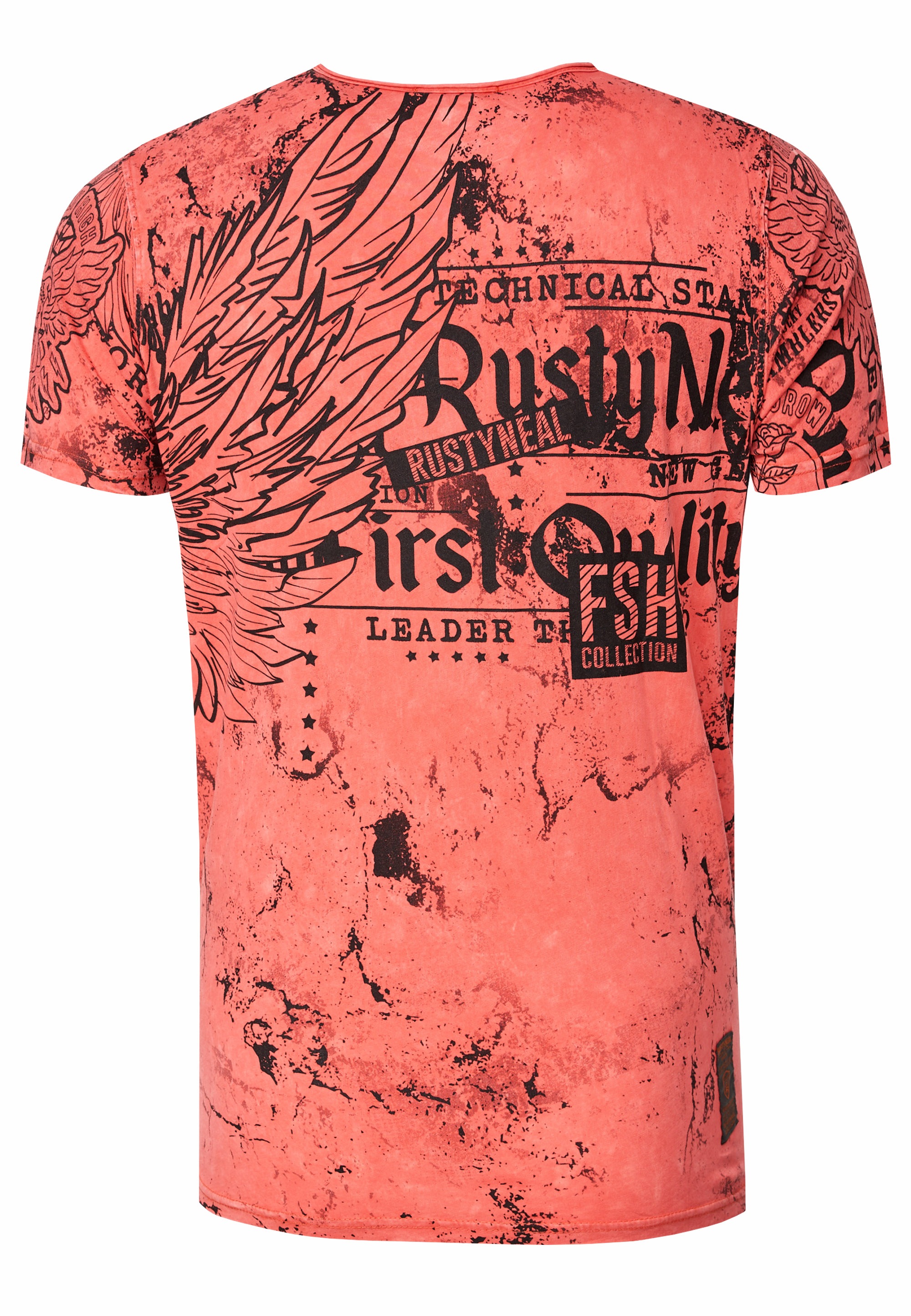 Rusty Neal T-Shirt »Rusty Neal«, mit Allover-Print