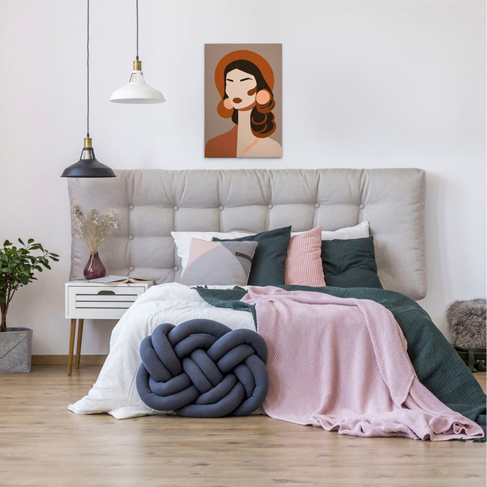 A.S. Création Leinwandbild "Diva - Wandbild Braun Grau Beige Keilrahmen Kun günstig online kaufen