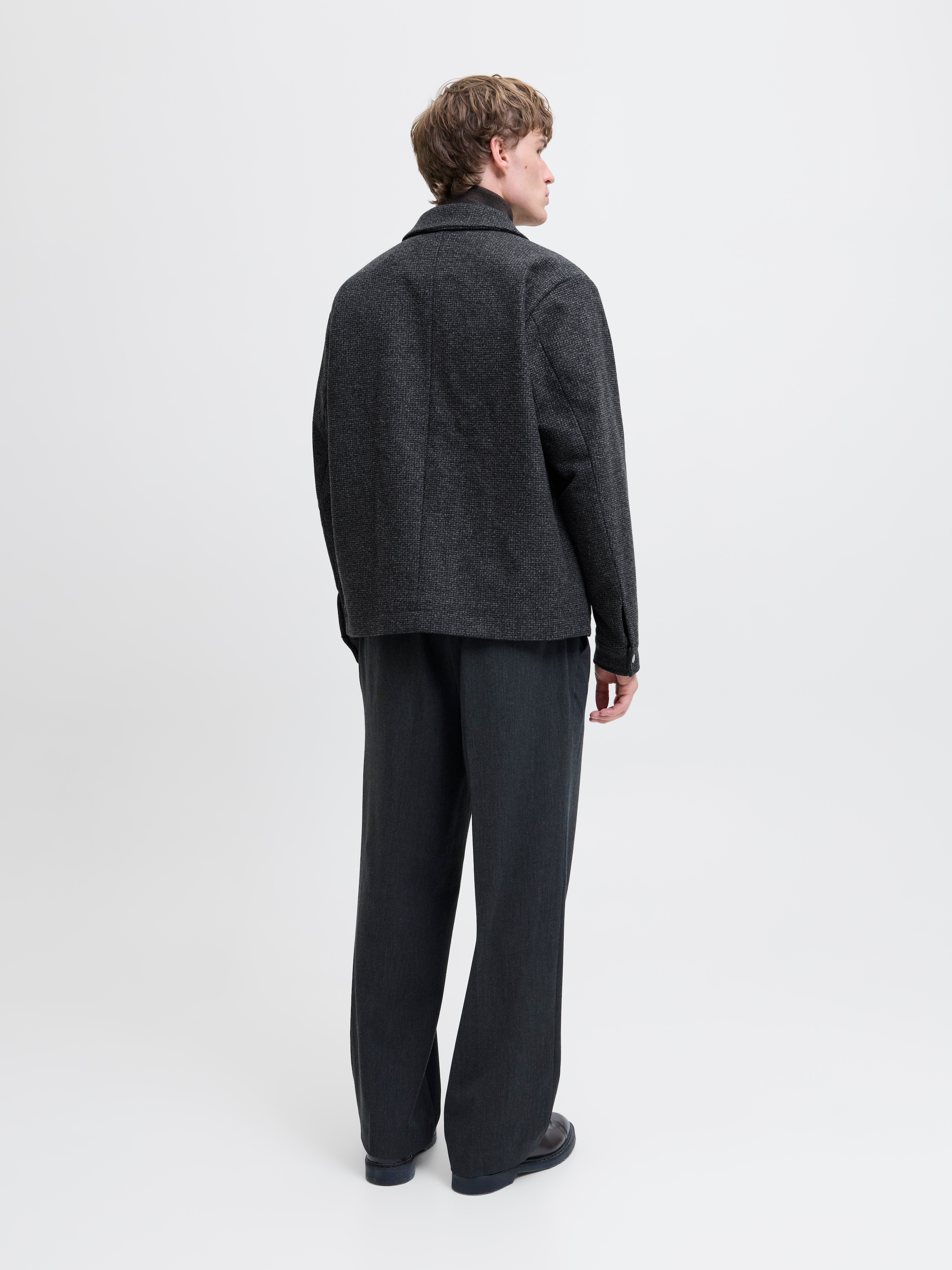 Jack & Jones Wolljacke »JPRCCRUSSEL WOOL BLEND JACKET SN« ohne Kapuze