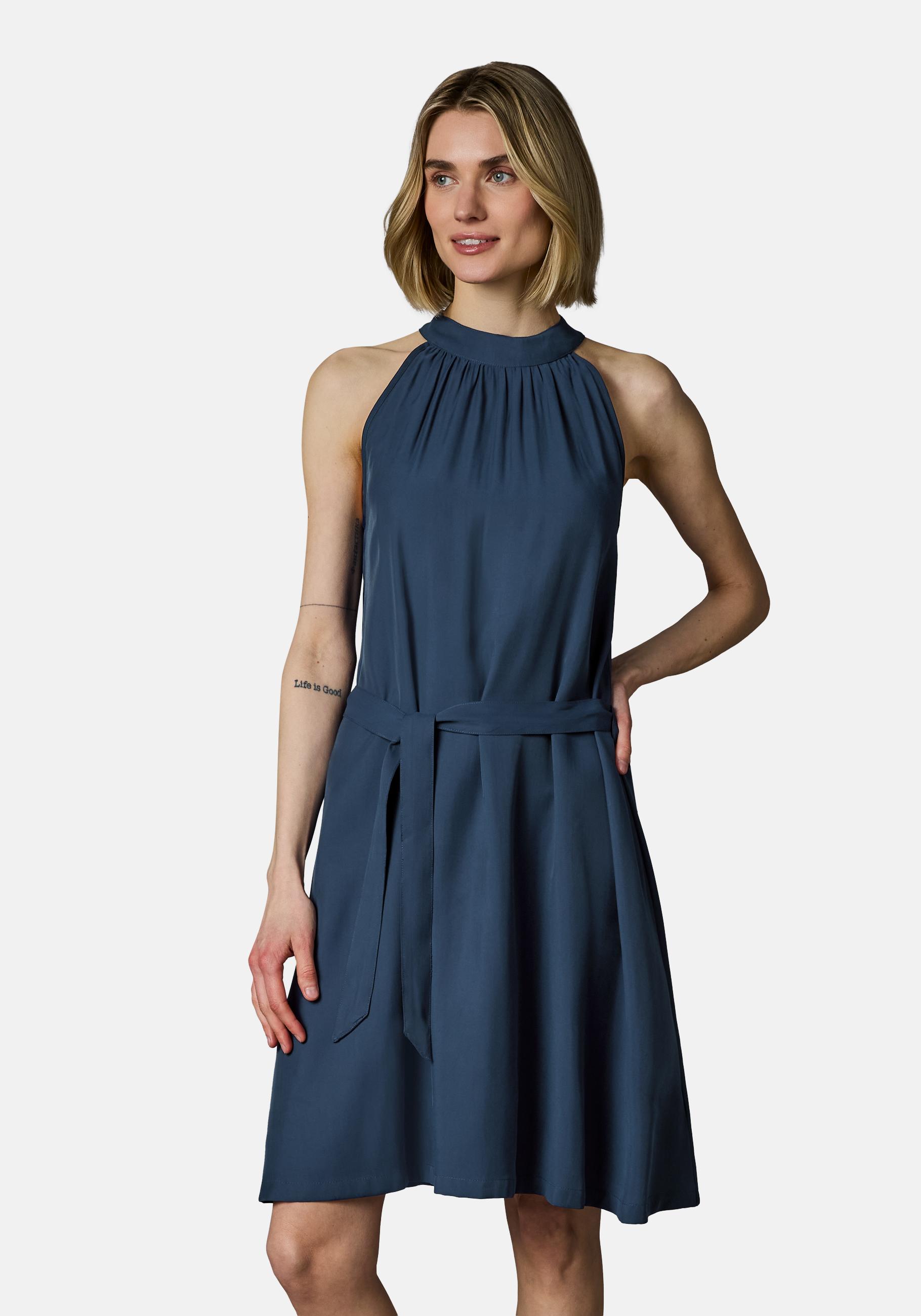 Ragwear A-Linien-Kleid "Angylee Print YOUMODO" Ohne Taschen Leichtes Sommerkleid mit Neckholder und Bindegürtel