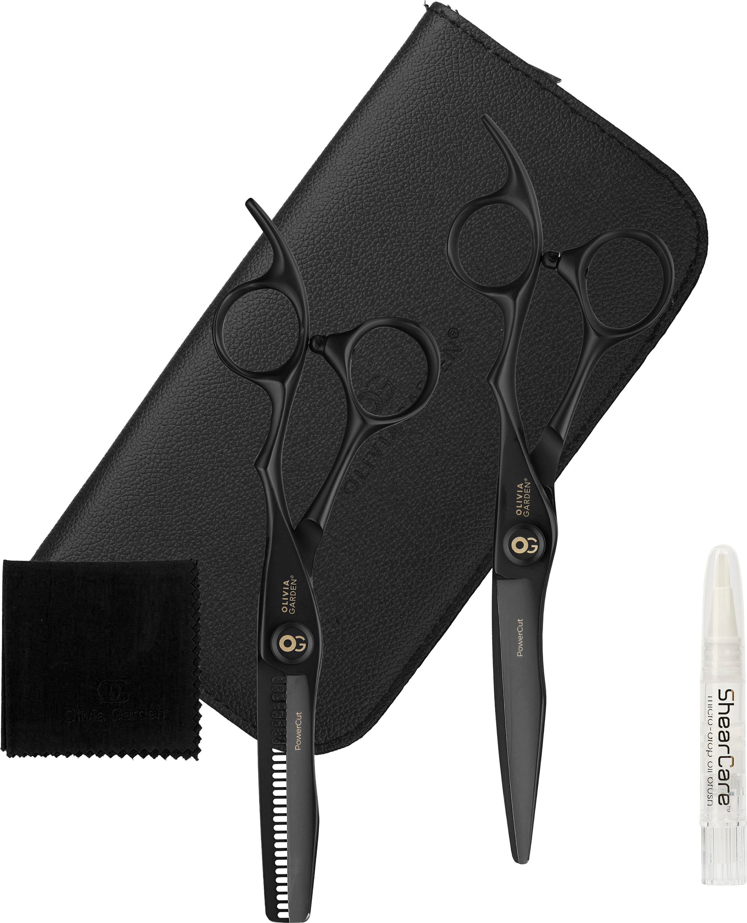 OLIVIA GARDEN Zoll«, Matt Black tlg.), 2 Haarschere | Modellierschere 6,25 und kaufen BAUR Haarschere (Set, »PowerCut