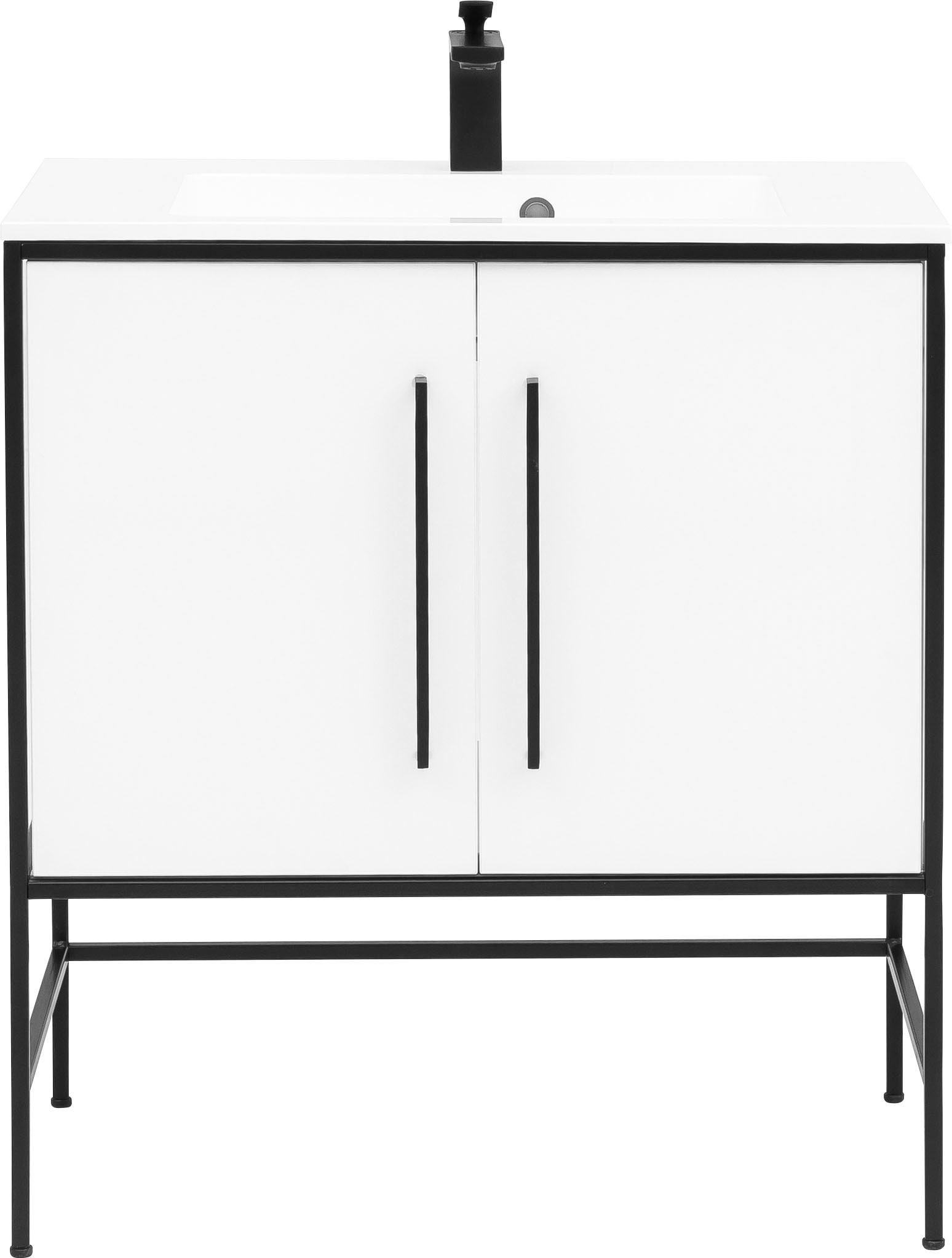 Schildmeyer Waschtisch "Moris" mit Mineralgussbecken, Breite 77 cm günstig online kaufen