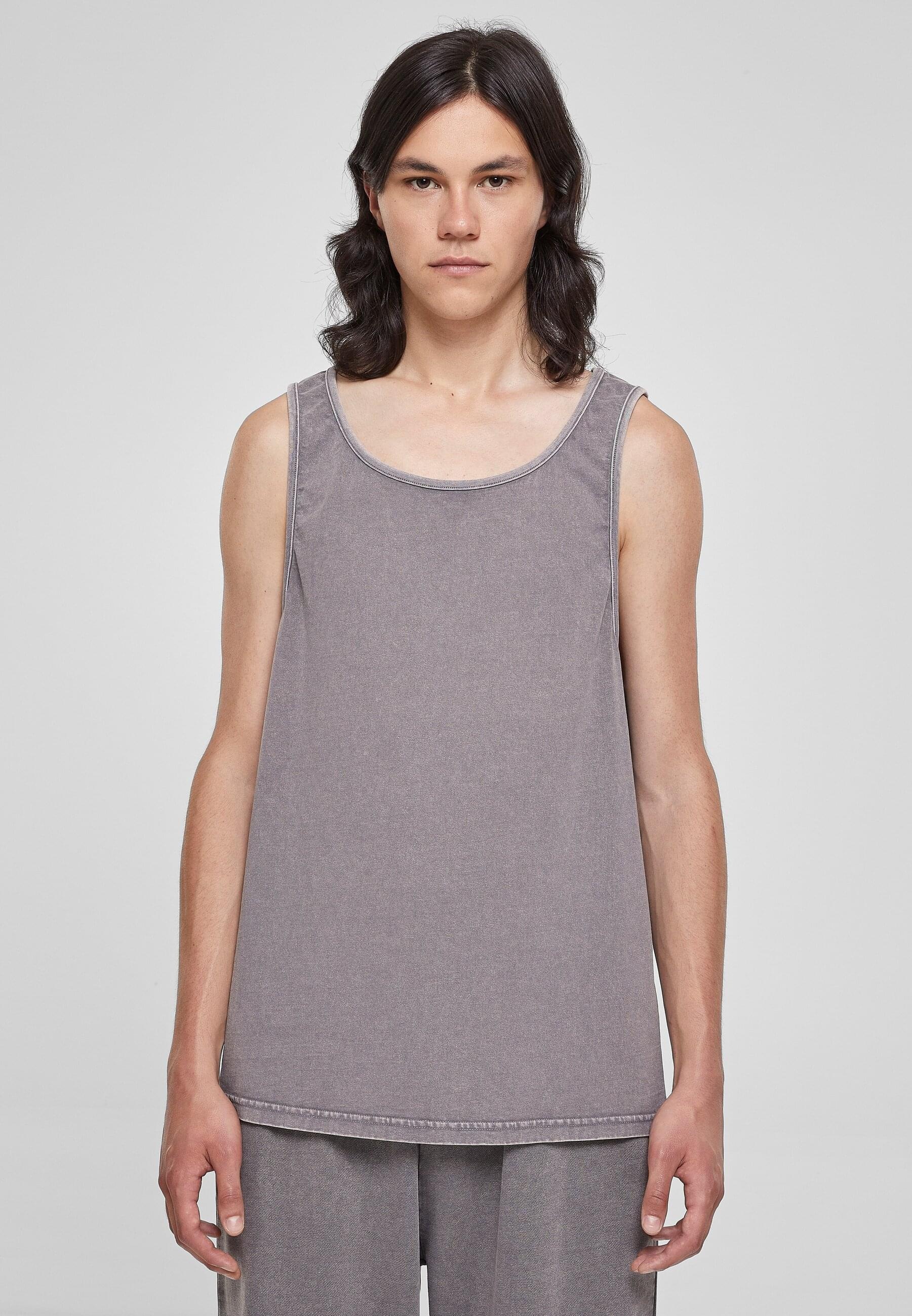 URBAN CLASSICS Tanktop »Urban Classics Herren Heavy Oversized Acid Wash Tank«, (1 tlg.)