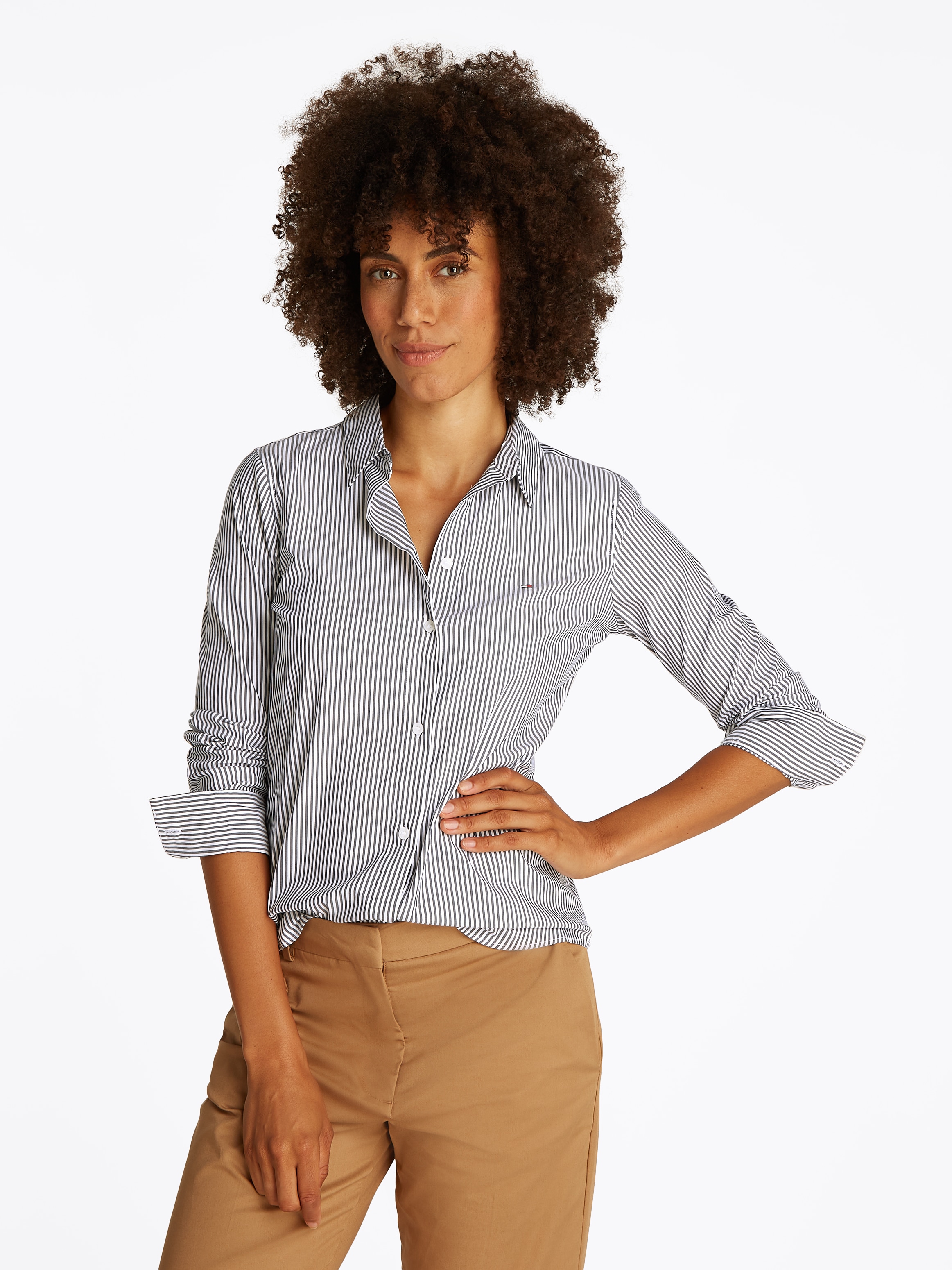 Tommy Hilfiger Hemdbluse »ESS POPLIN REGULAR SHIRT«, im klassischen Stil