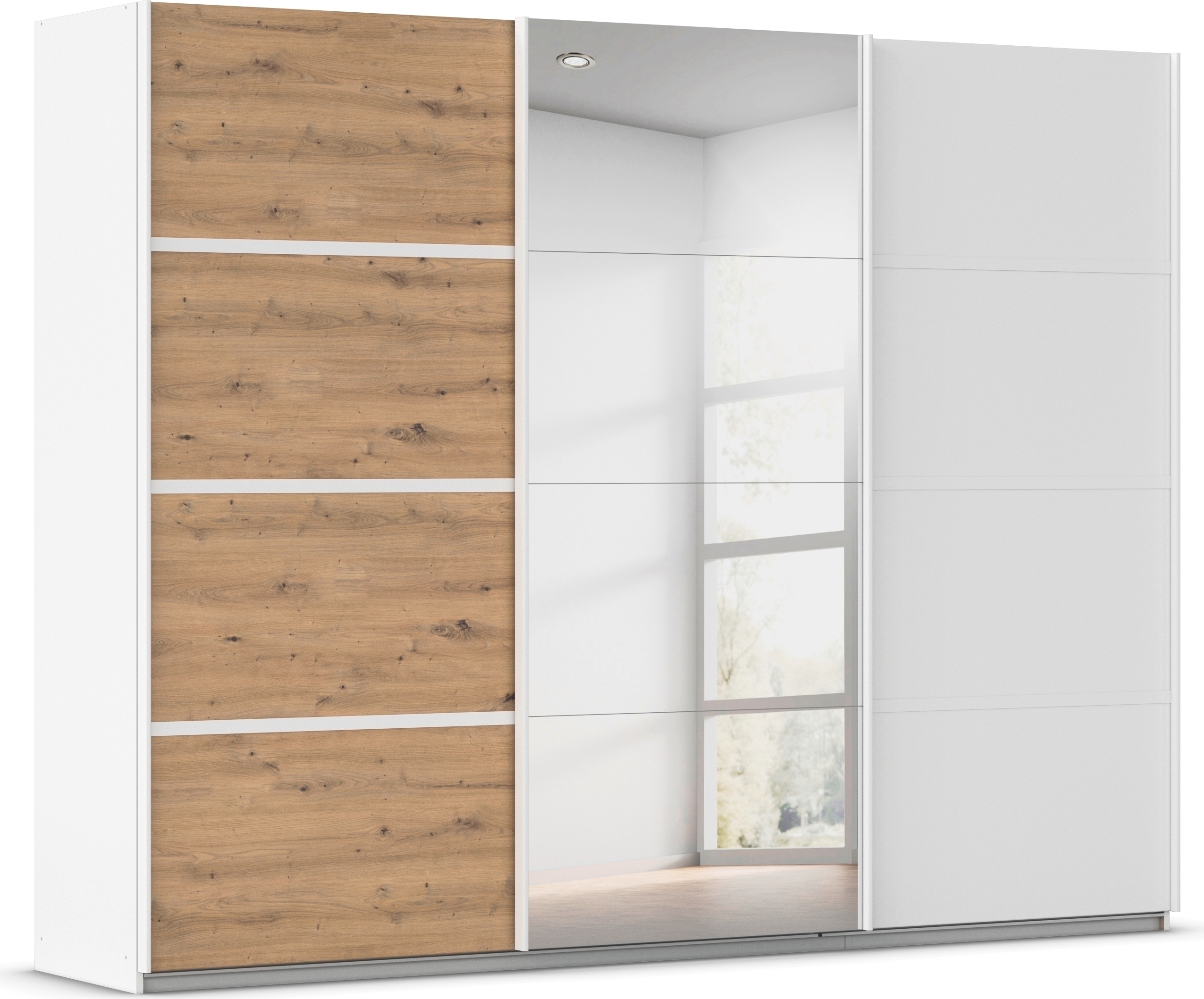 OTTO home Kleiderschrank "Mehrzweckschrank Aktenschrank Möbel Mietswohnung Schlafzimmer AVOLA" 3 verschiedene Ausstattungen BASIC/CLASSIC/PREMIUM (inkl. SOFT-CLOSE), mit eleganten Zierleisten in Chrom, Schwarz oder Weiß MADE IN GERMANY