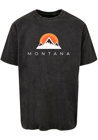 T-Shirt »Merchcode Herren Montana X Acid Washed Heavy Oversize Tee«, (1 tlg.)