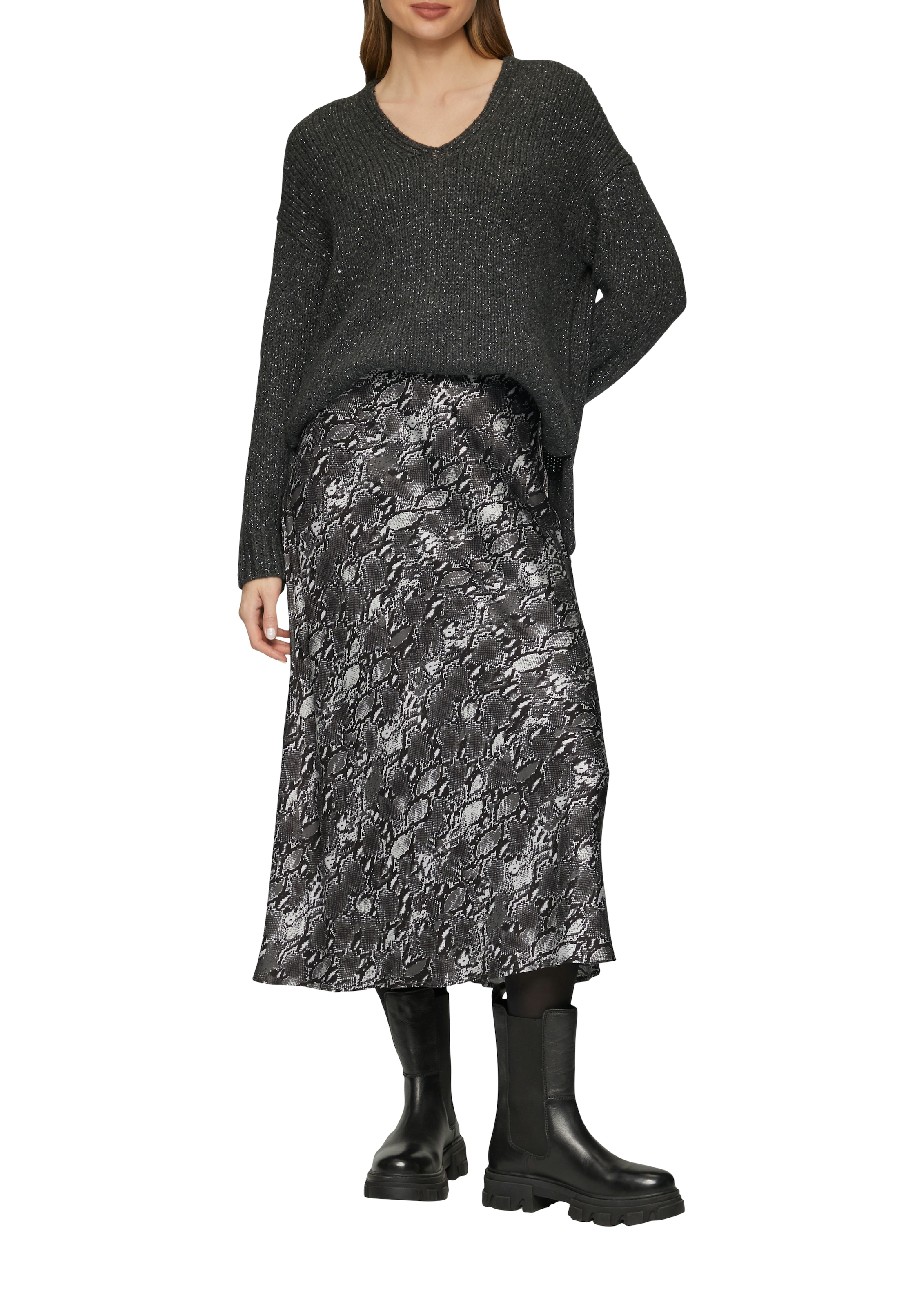 s.Oliver Maxirock mit trendy Animal-Muster