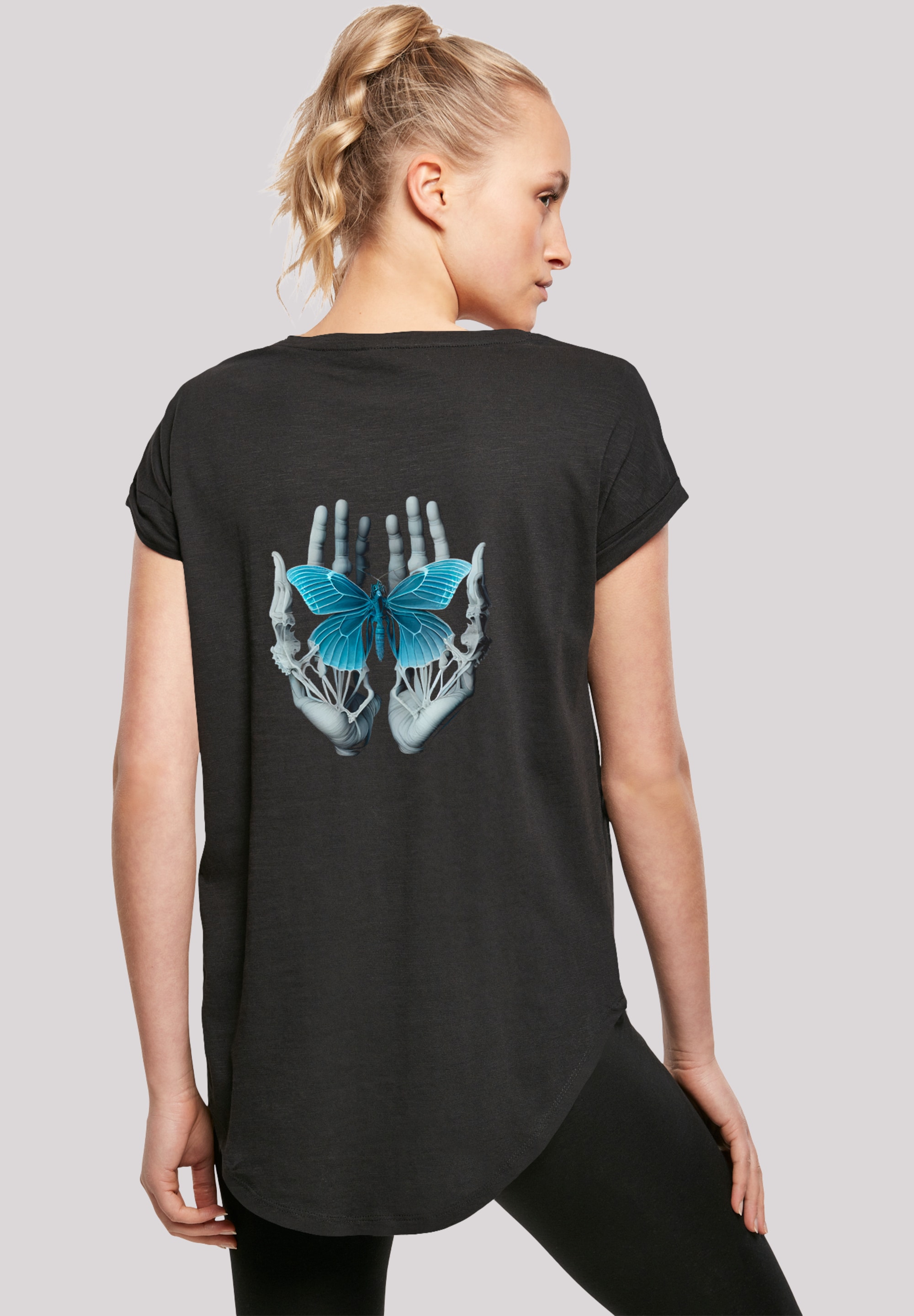 F4NT4STIC T-Shirt "Skelett Hände Schmetterling", Premium Qualität günstig online kaufen
