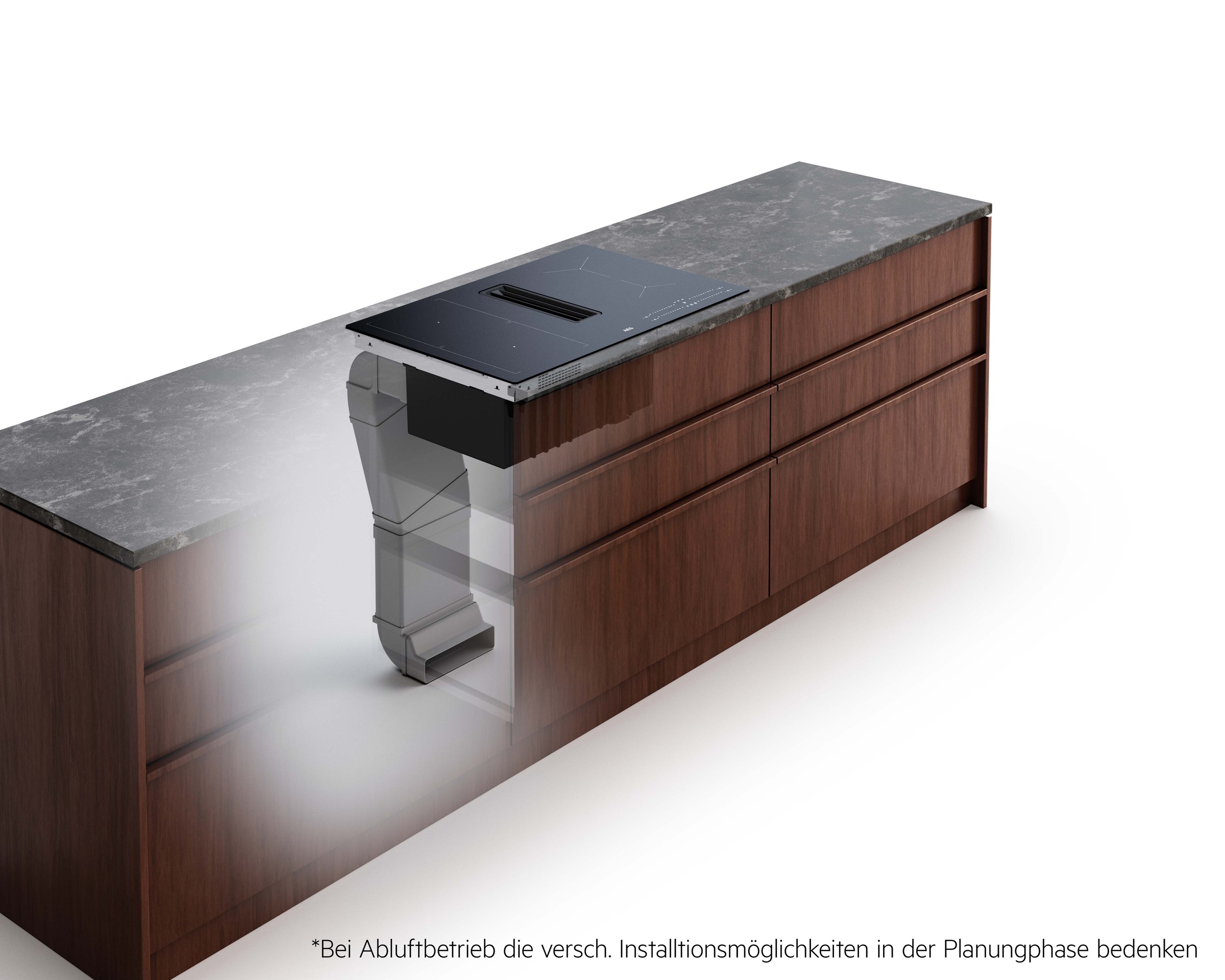 AEG Kochfeld mit Dunstabzug »TT84CA0FRB« Induktionskochen mit integr. Dunstabzug: frische Luft, Made in Germany