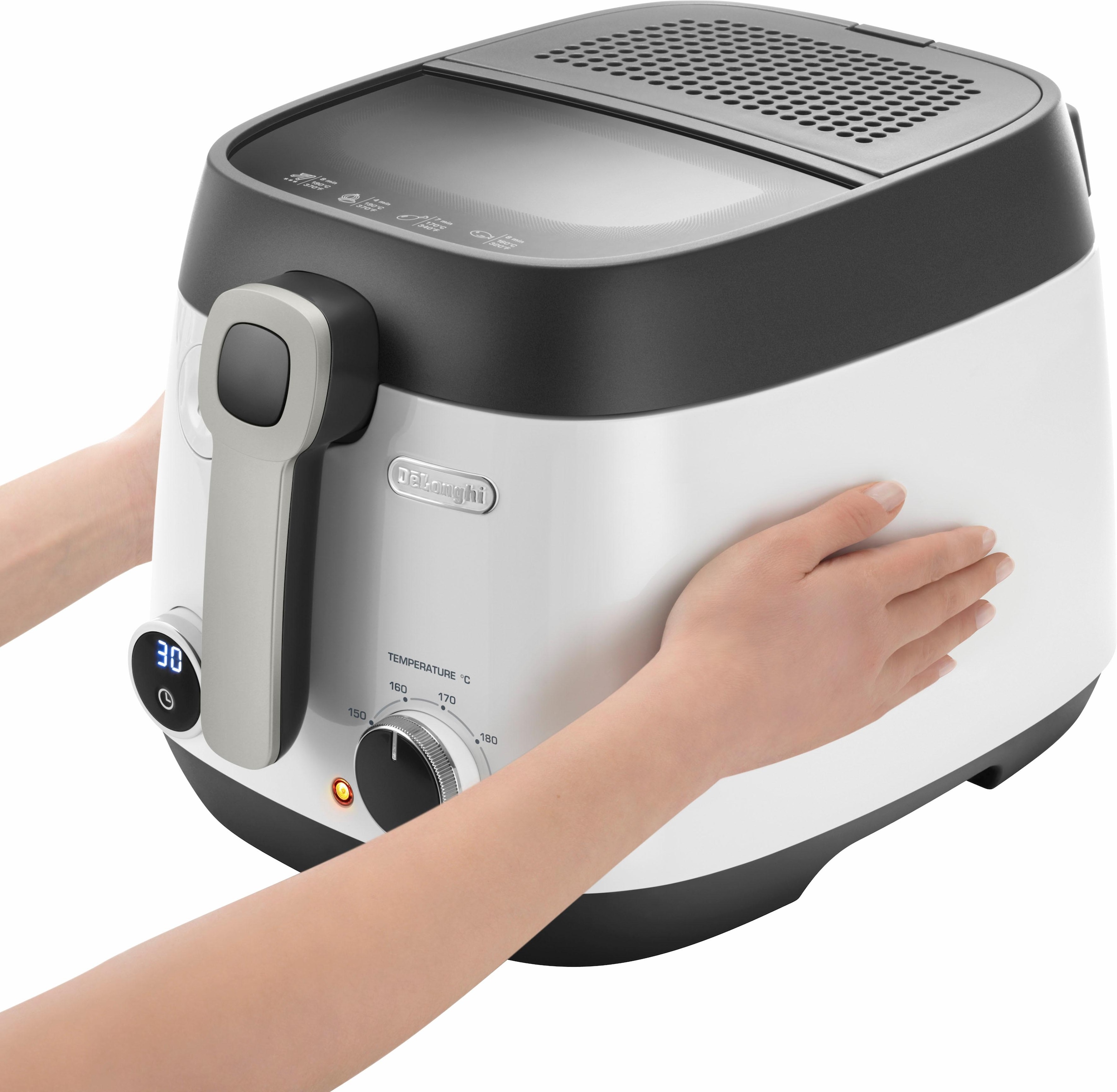 De'Longhi Fritteuse »FS6067«, 1800 W, Fassungsvermögen 2,4 l, Fassungsvermögen 1,5 kg