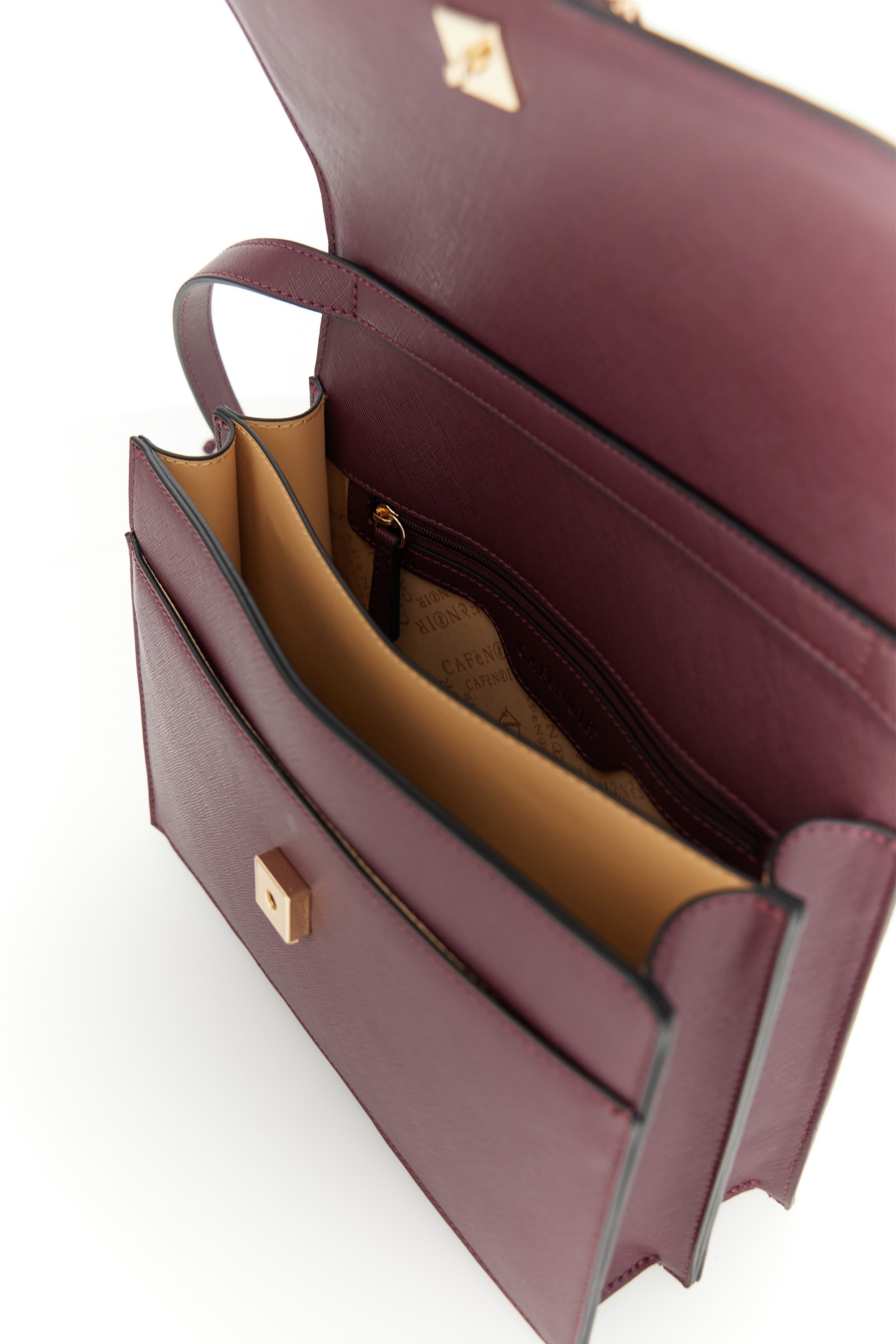 CAFèNoir Schultertasche »CROSSBODY BAG WITH POCKET C3WE1112. Damen« Schultertasche Damen, Abendtasche, Mini-Bag, Fashion, Lifestyle, Sale