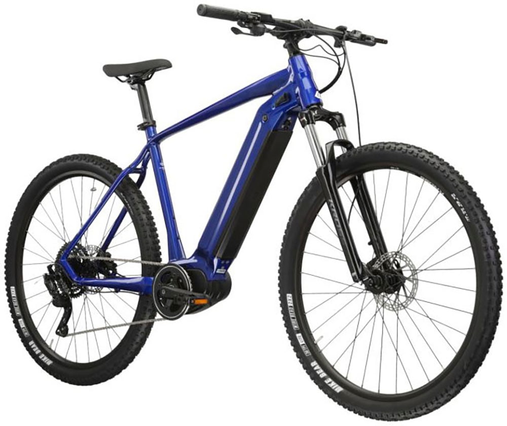 Kross E-Bike »E-MTB Hexagon Boost 5.0 29 Zoll blau«, 9 Gang, microSHIFT, ADVENT M6195, Mittelmotor 250 W