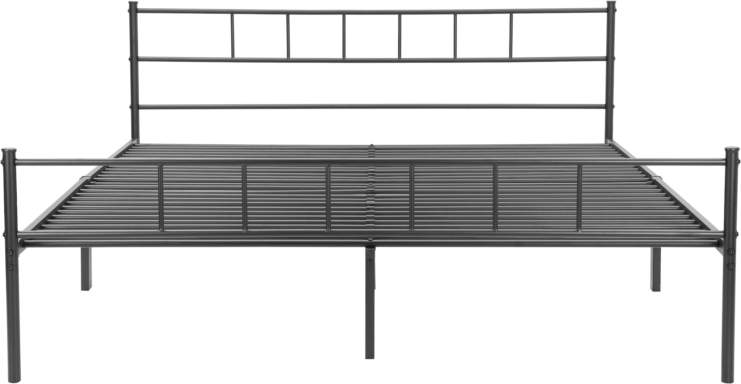 INOSIGN Metallbett »Amrum Bett Bettgestell Bettrahmen Einzelbett Doppelbett Stahlbett«, (in 4 Breiten wählbar - 90, 140, 160, 180 cm), Schlafzimmerbett inkl. 26 Lattenroste zum Schutz der Matratze