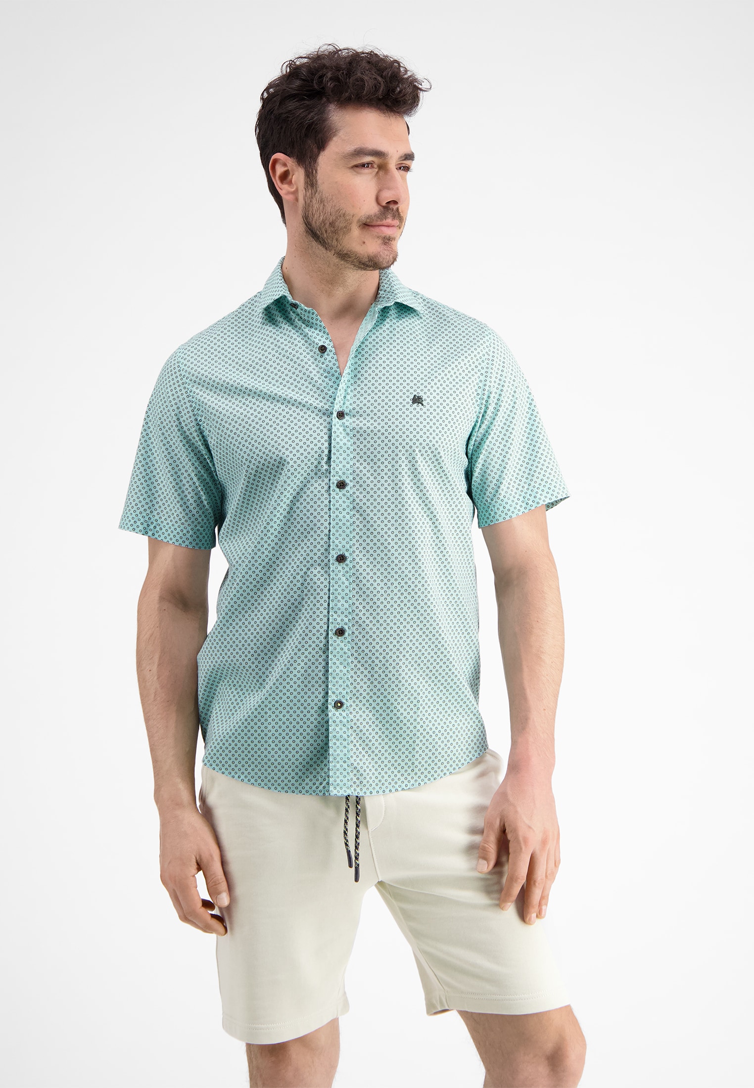 LERROS Kurzarmhemd "Kurzarmhemd *Geometric AOP*" günstig online kaufen