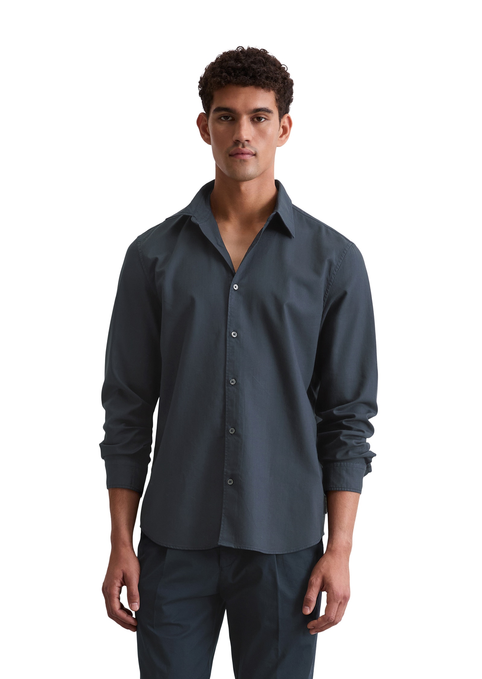 Marc OPolo Langarmhemd "aus Bio-Baumwolle und TENCEL™ Lyocell" günstig online kaufen