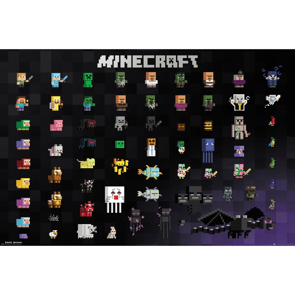 Deco-Panel »Minecraft Pixel«