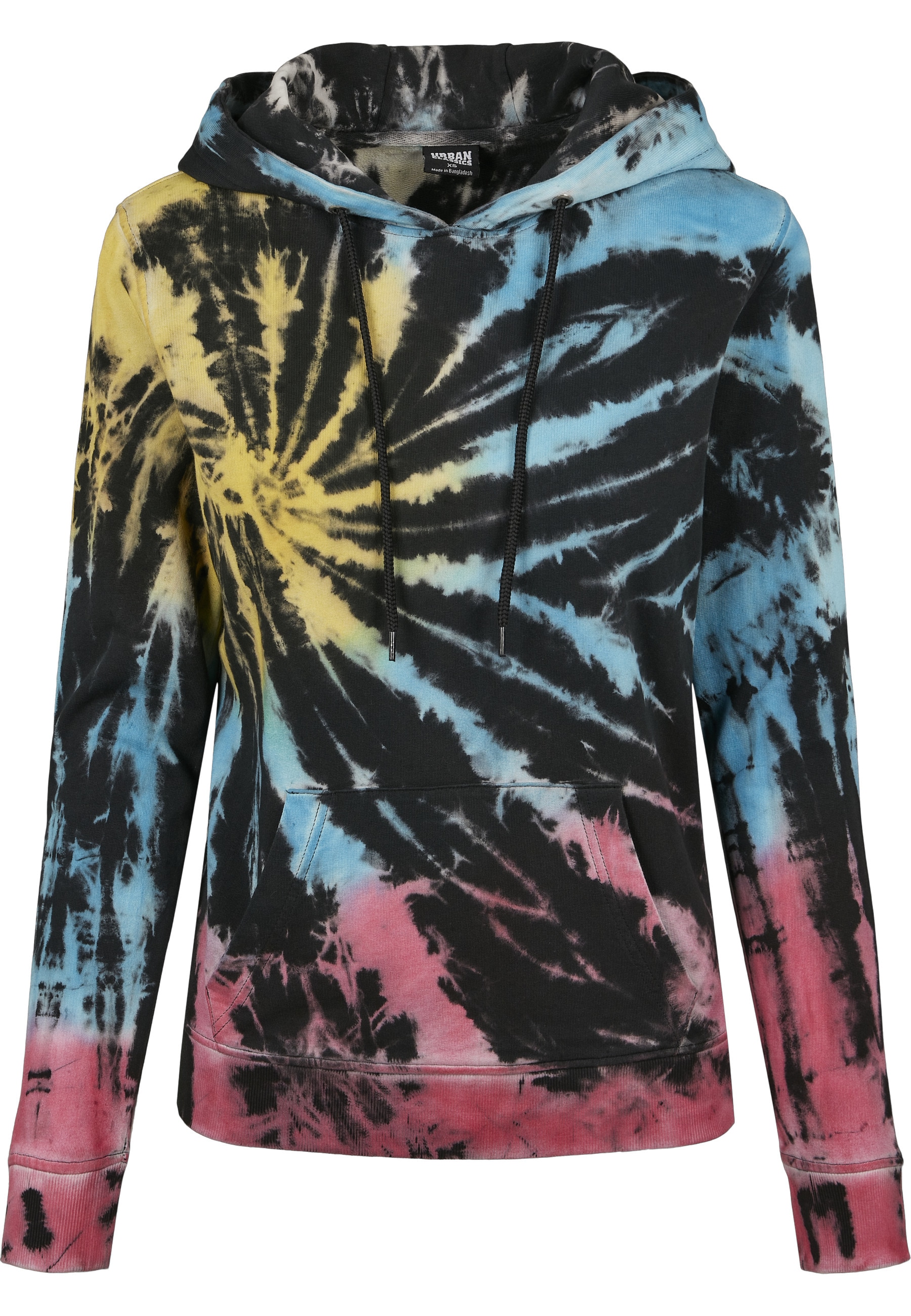 URBAN CLASSICS Kapuzenpullover "Urban Classics Damen Ladies Tie Dye Hoody" günstig online kaufen