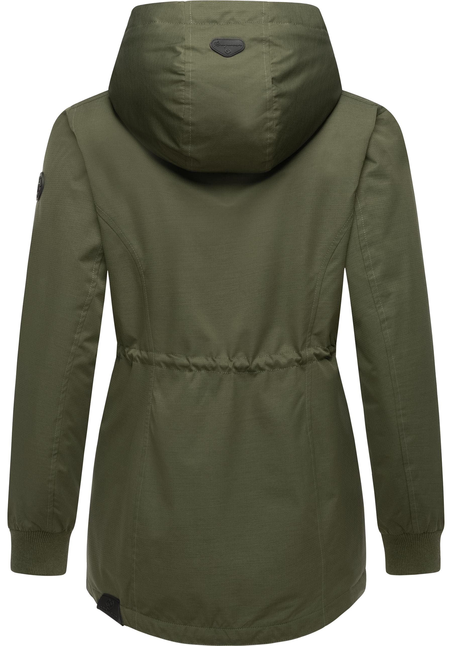 Ragwear Winterjacke »Dowey Warm Rain«, (1 St.), mit Kapuze, Wasserdichte Damen Jacke für den Winter
