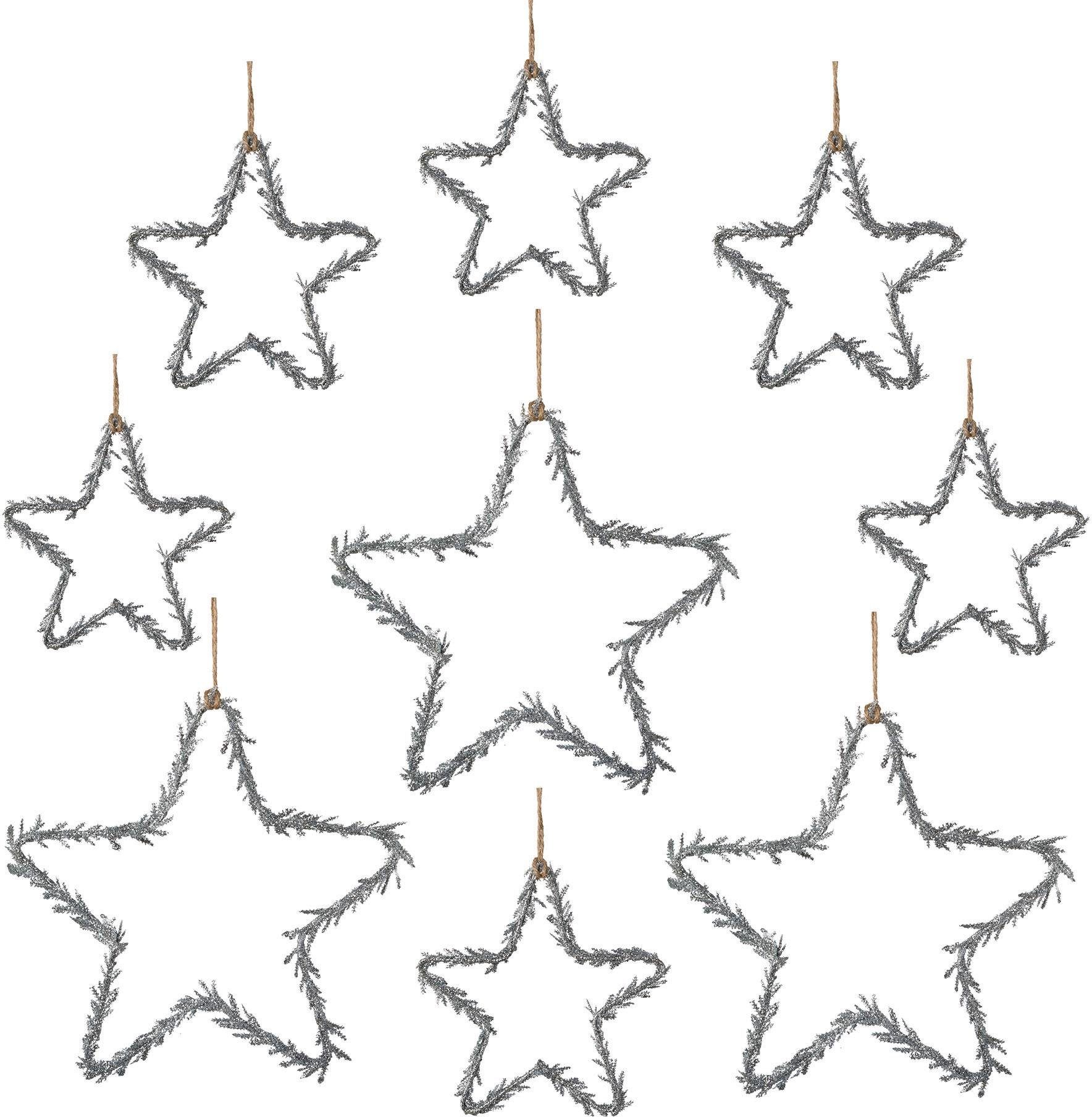 Creativ deco Dekostern "Weihnachtsstern, Glitter, Weihnachtsdeko"