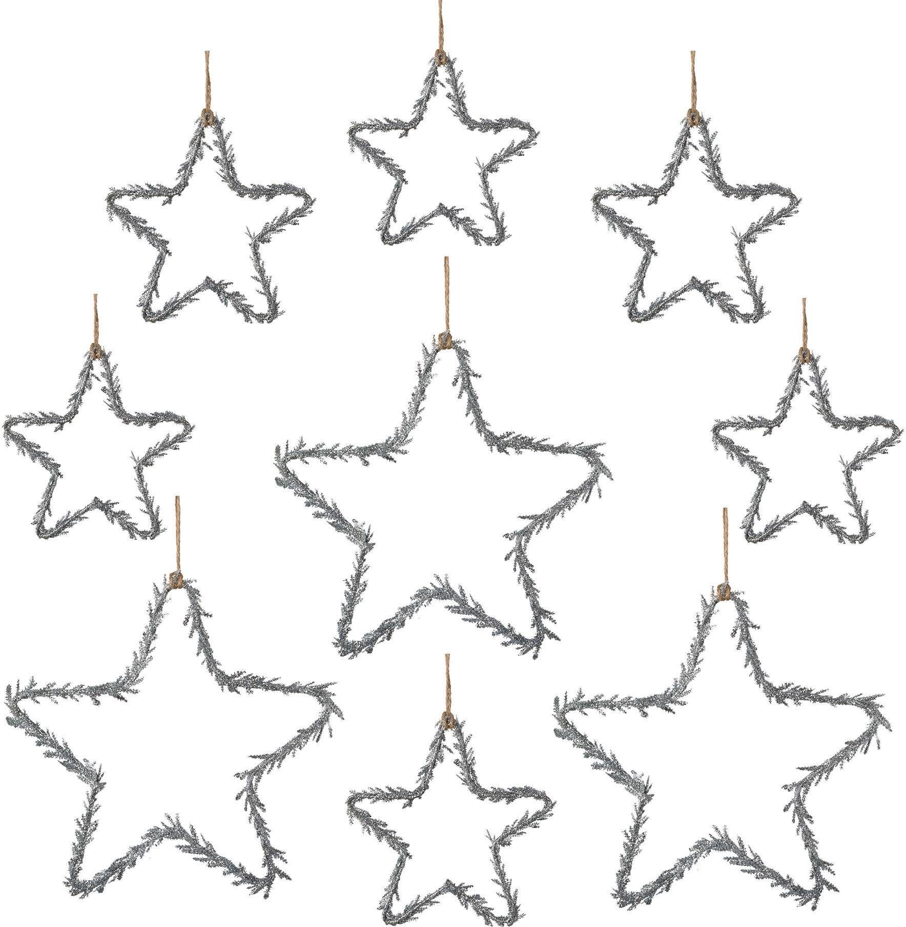 Dekohänger Glitter (Set, 9 Stück)