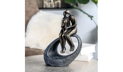 Dekofigur »Skulptur Moment, bronzefarben/grau«
