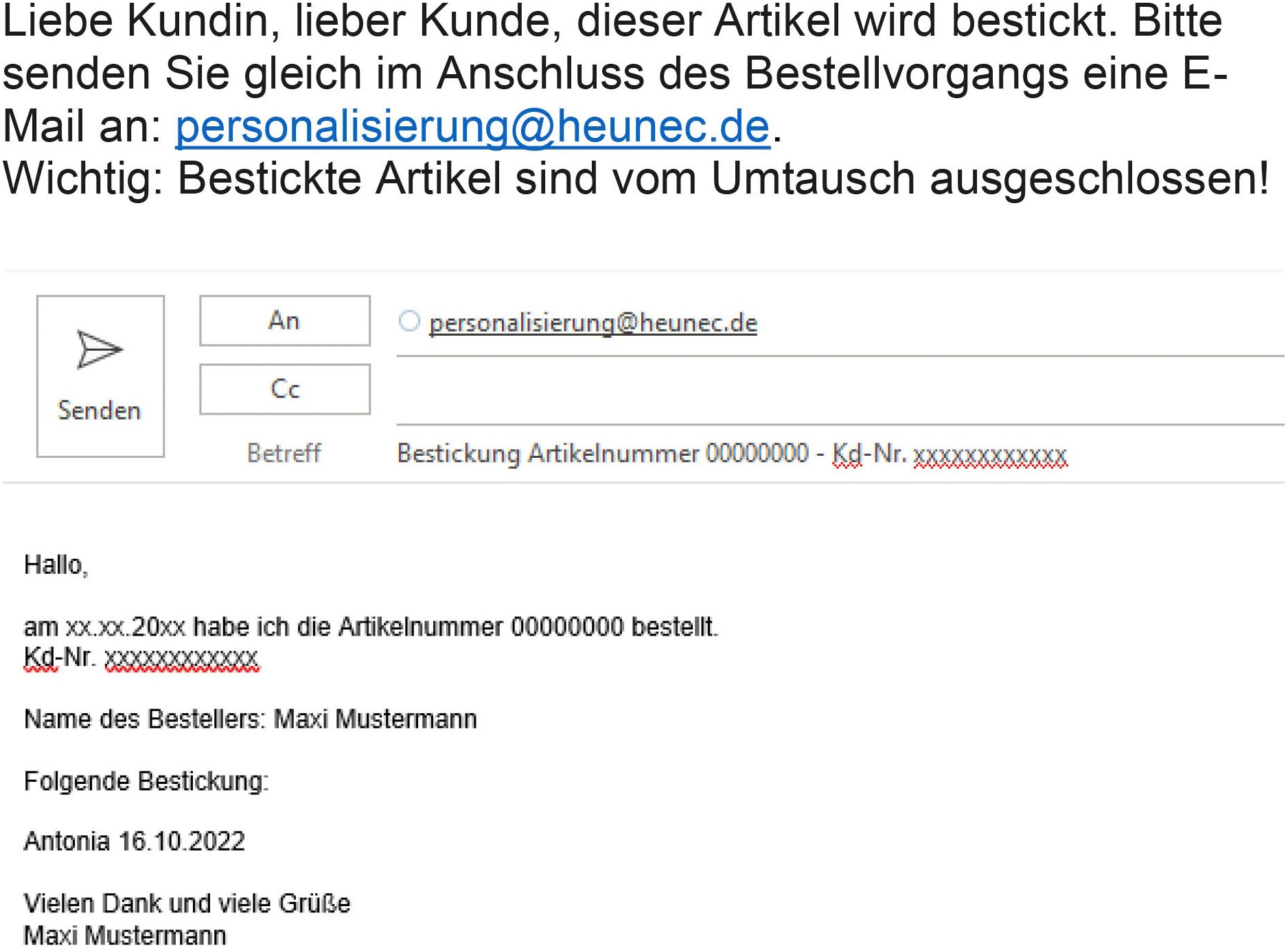 Heunec® Kuscheltier »Hase Milchschnute«, mit individueller Bestickung