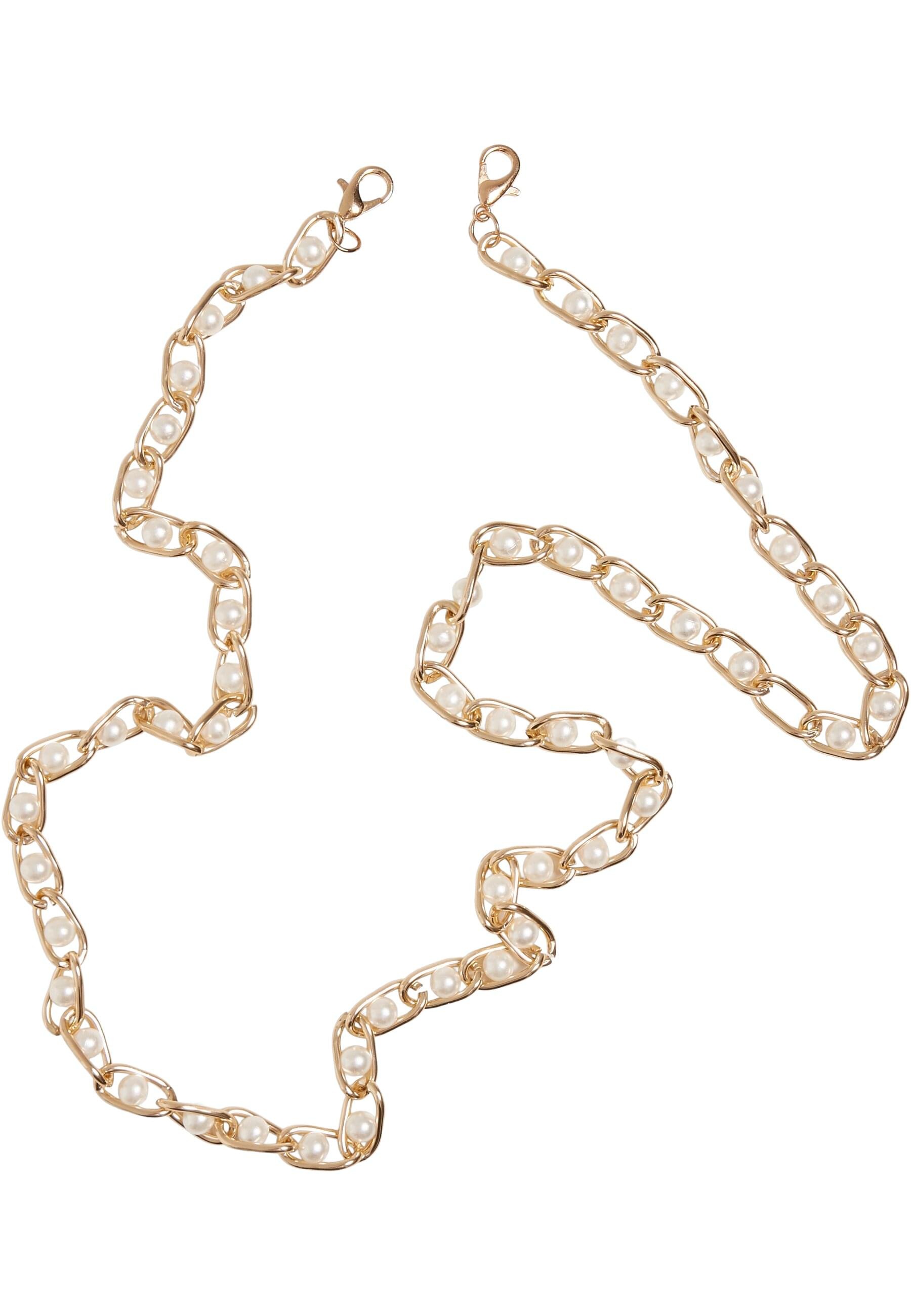 URBAN CLASSICS Armband »Urban Classics Unisex Multifunctional Chain With Pearls 2-Pack«
