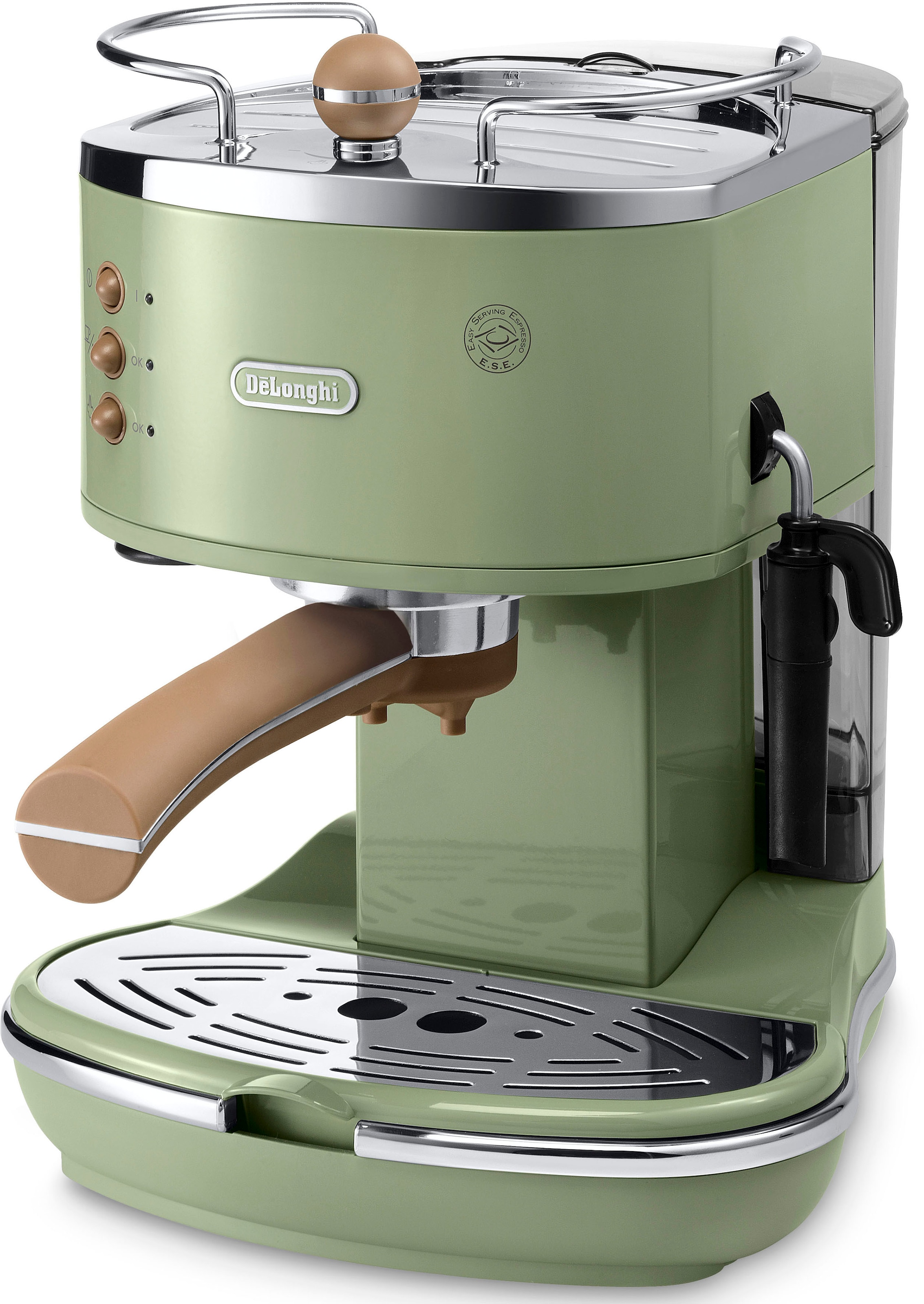 De'Longhi Siebträgermaschine »Icona Vintage ECOV 311.GR«, auch für Kaffeepads geeignet