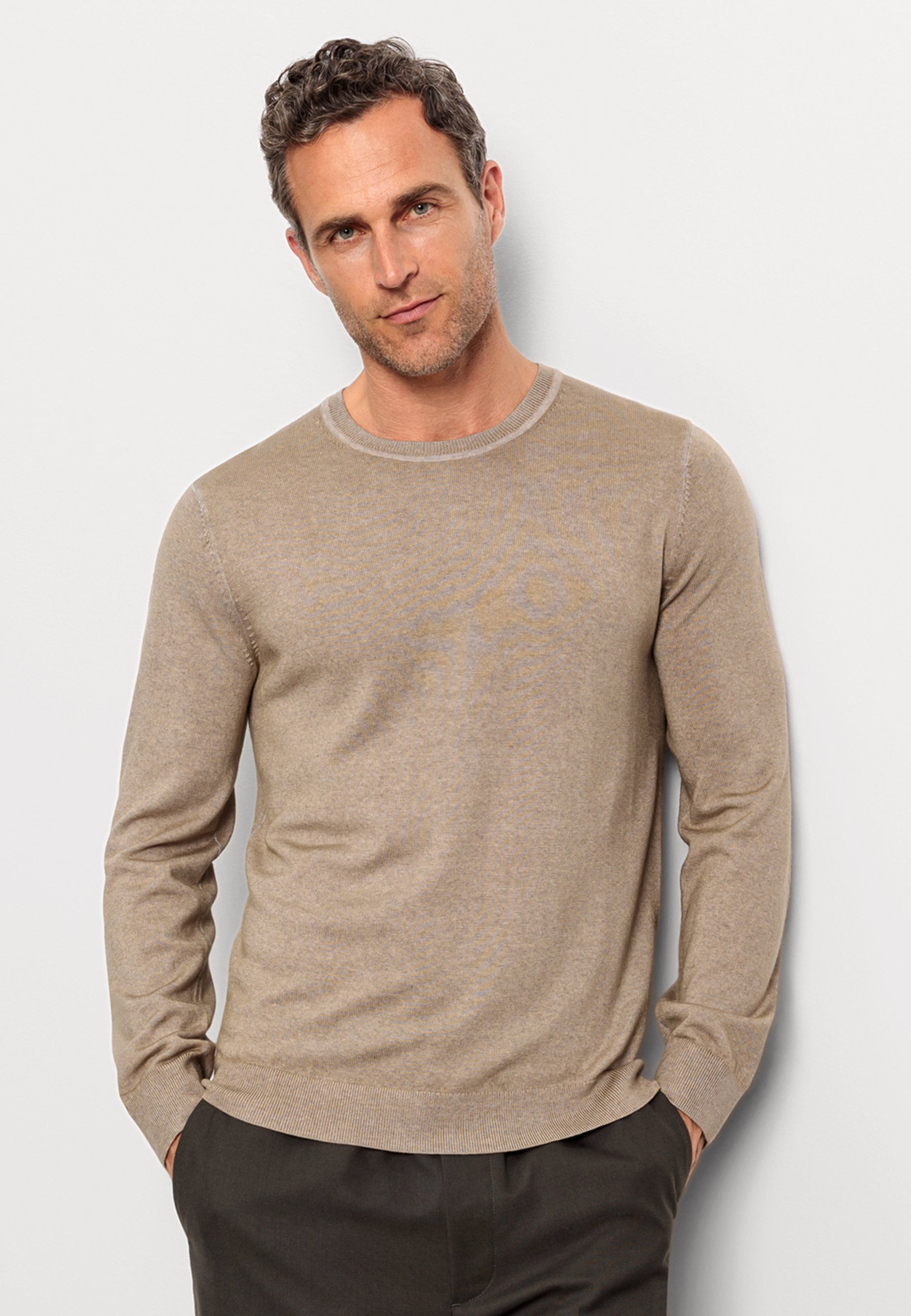 OLYMP Strickpullover "OLYMP Casual Strick, Pullover"
