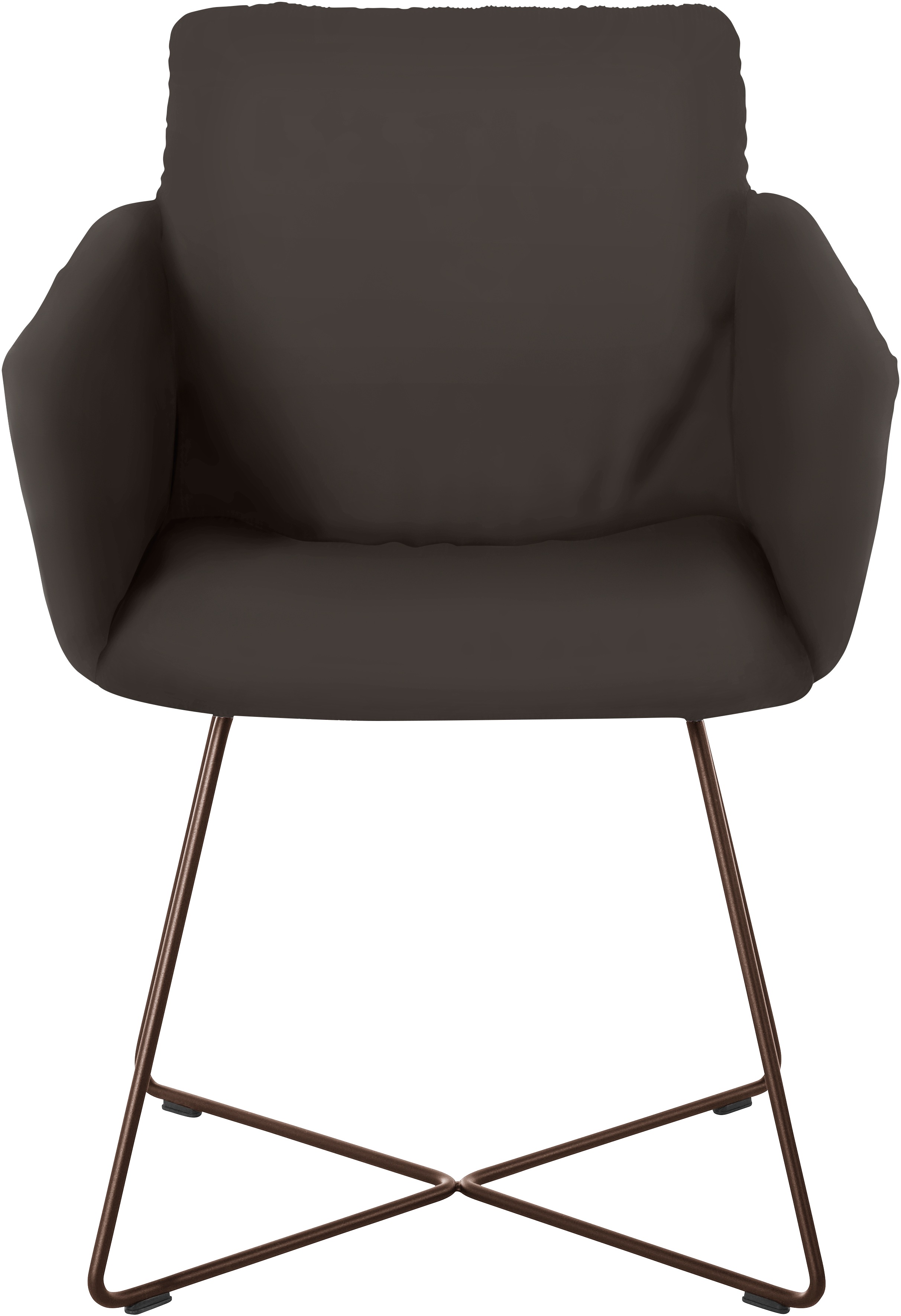 Thumbnail - W.SCHILLIG Armlehnstuhl "jakob" () mit Drahtrohrgestell in Bronze pulverbeschichtet