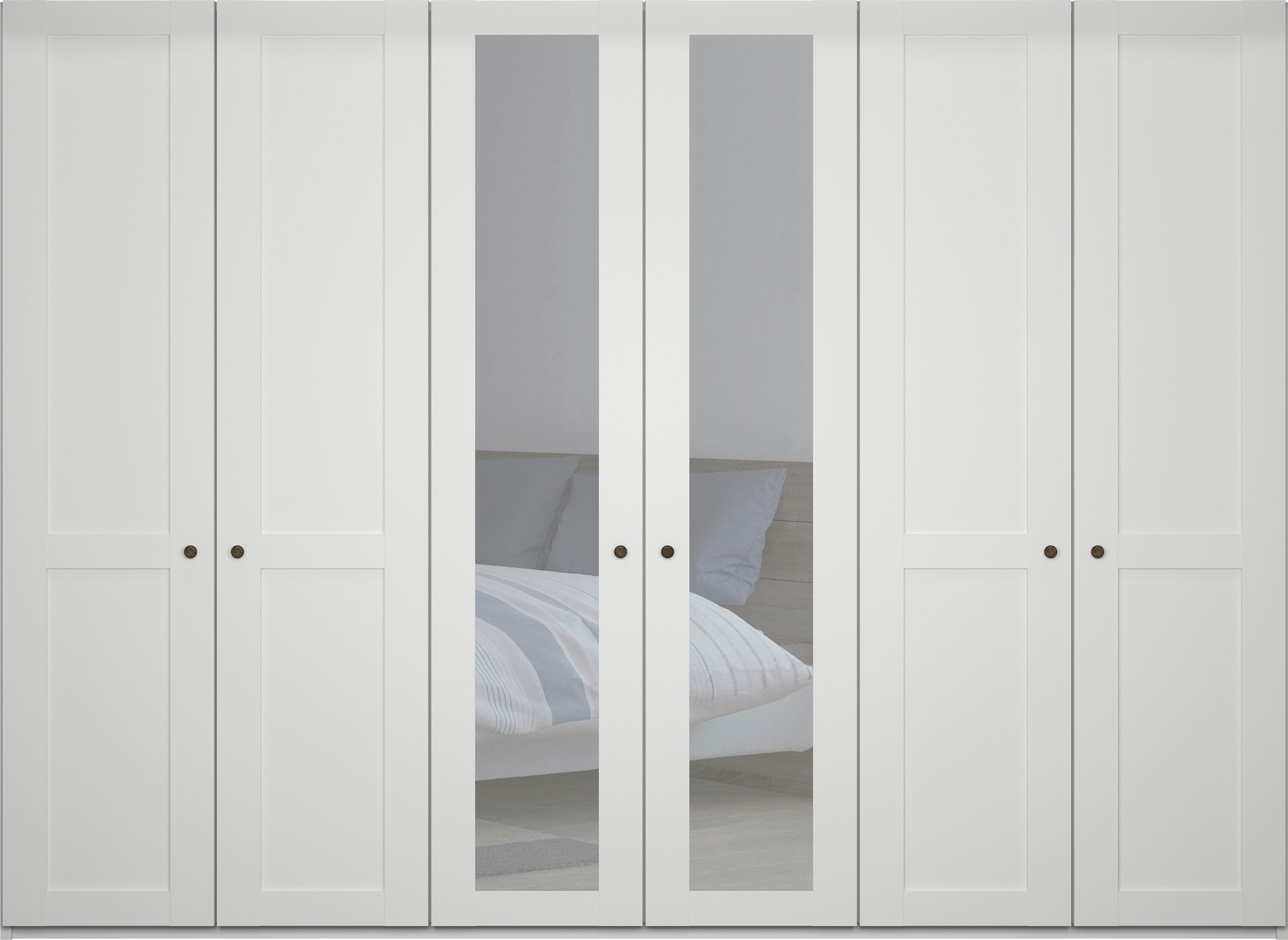 Thumbnail - WIEMANN Drehtürenschrank "Göteborg, mit 95 Öffnungswinkel, Made in Germany", inkl. Spiegel und Türendämpfung, moderner L...